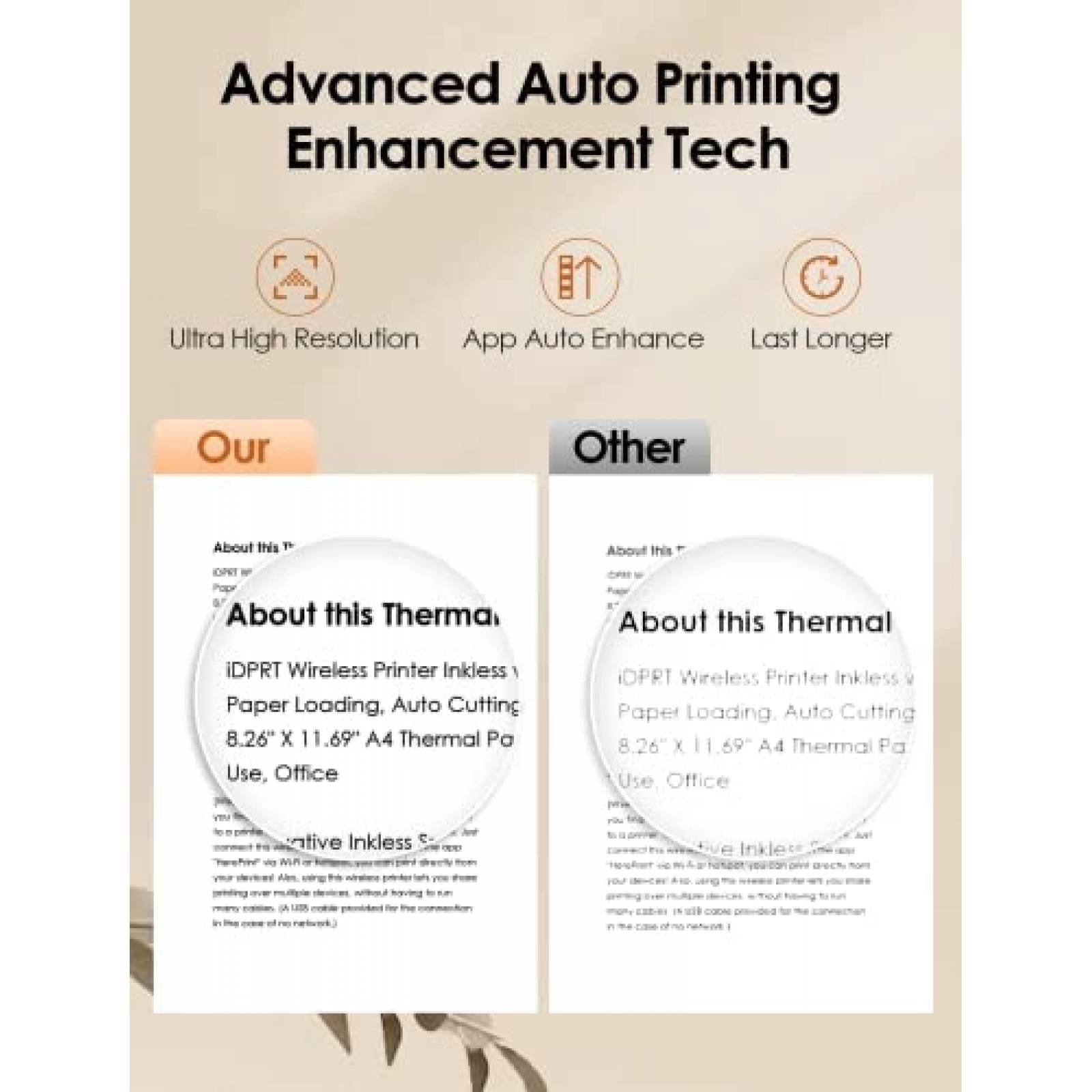 Impresora Termica IDPRT Future800 Portatil para Papel A4