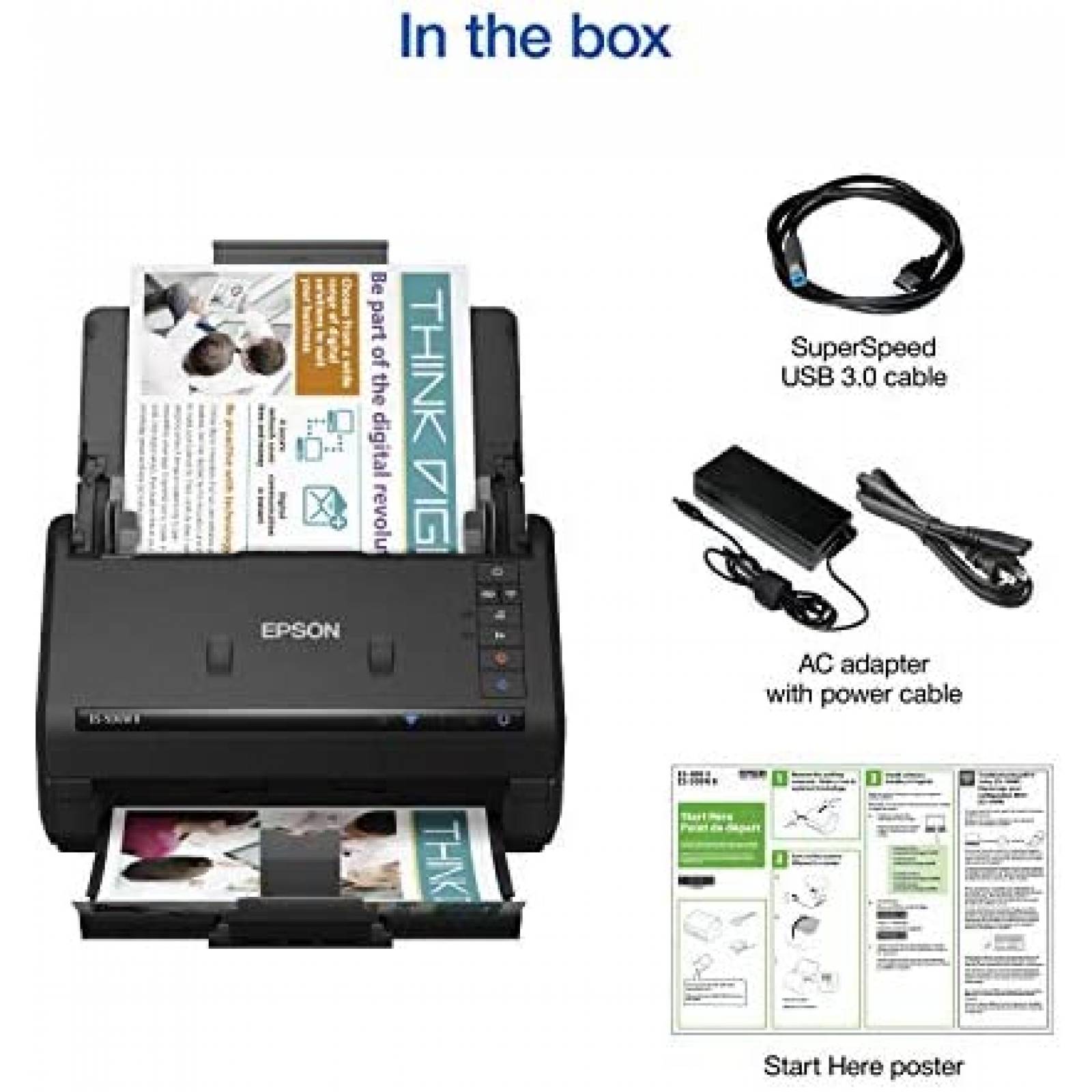 Escaner Epson Workforce ES-500W I Duplex A Color Inalambrico