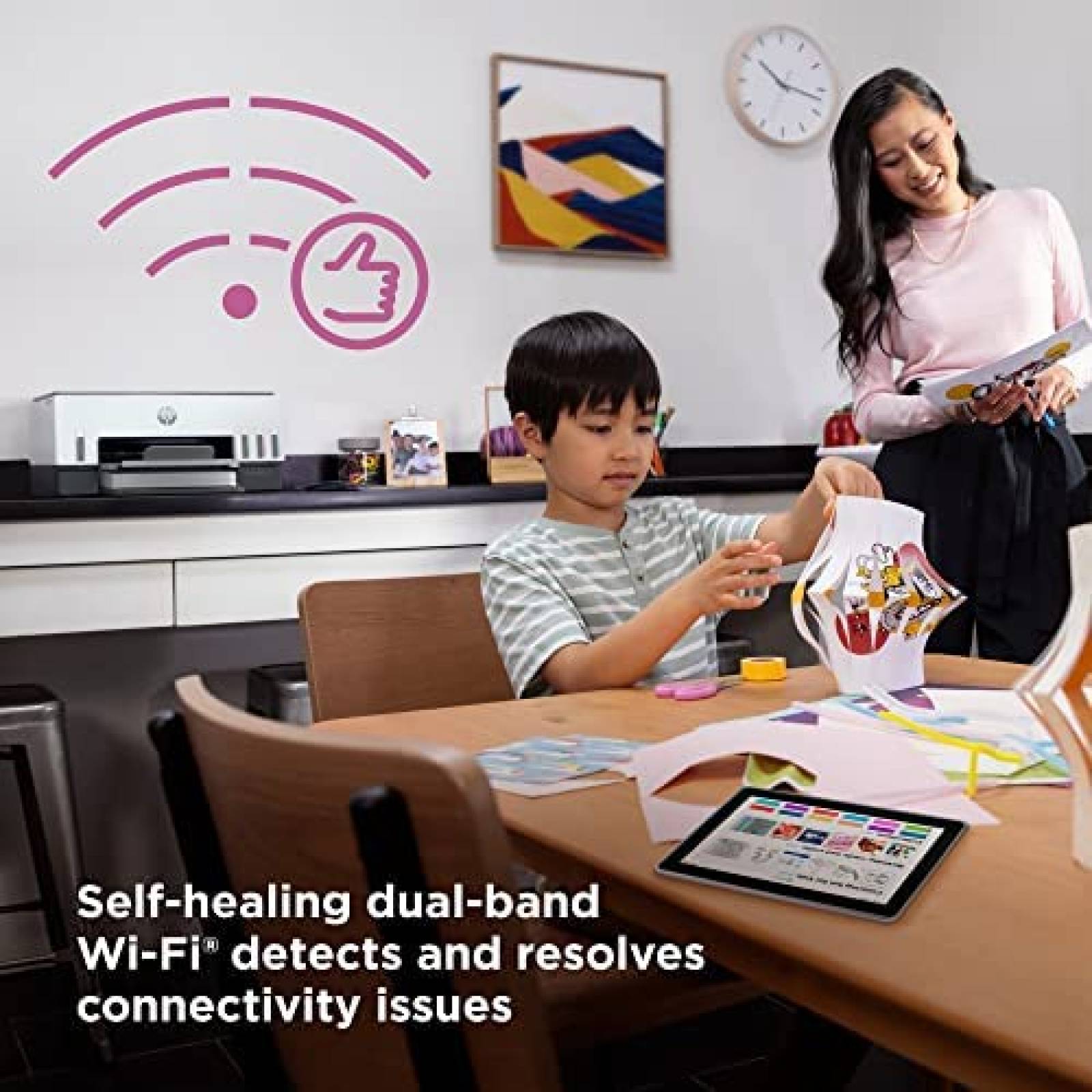 Impresora HP de inyeccion de tinta inalambrica -Blanco