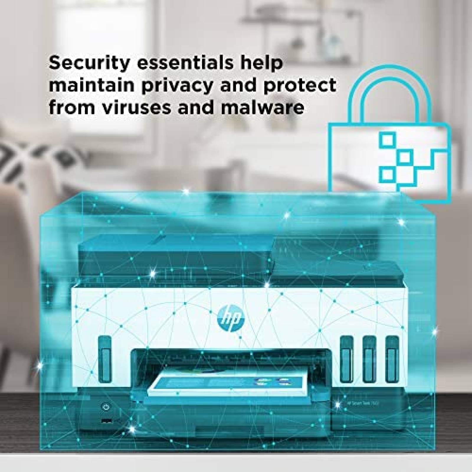 Impresora HP 7602 de inyeccion de tinta inalambrica -Blanco