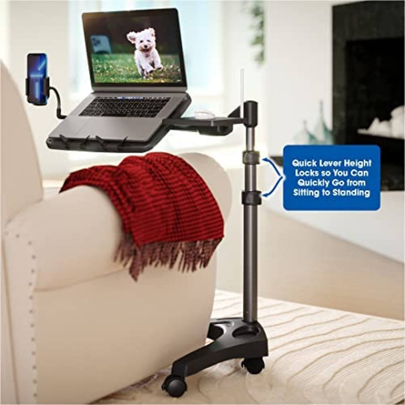 Soporte para Laptop LEVO G2 V16 + Bandeja para Raton -Negro