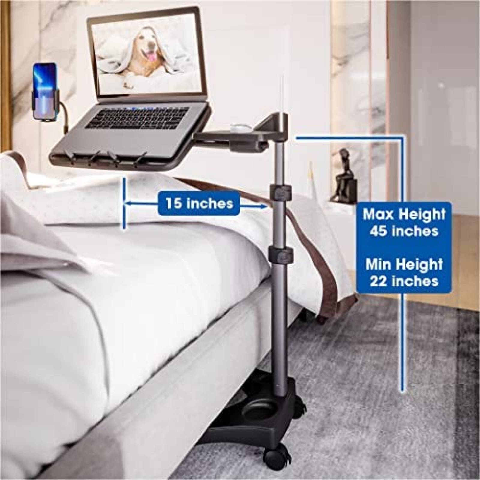 Soporte para Laptop LEVO G2 V16 + Bandeja para Raton -Negro