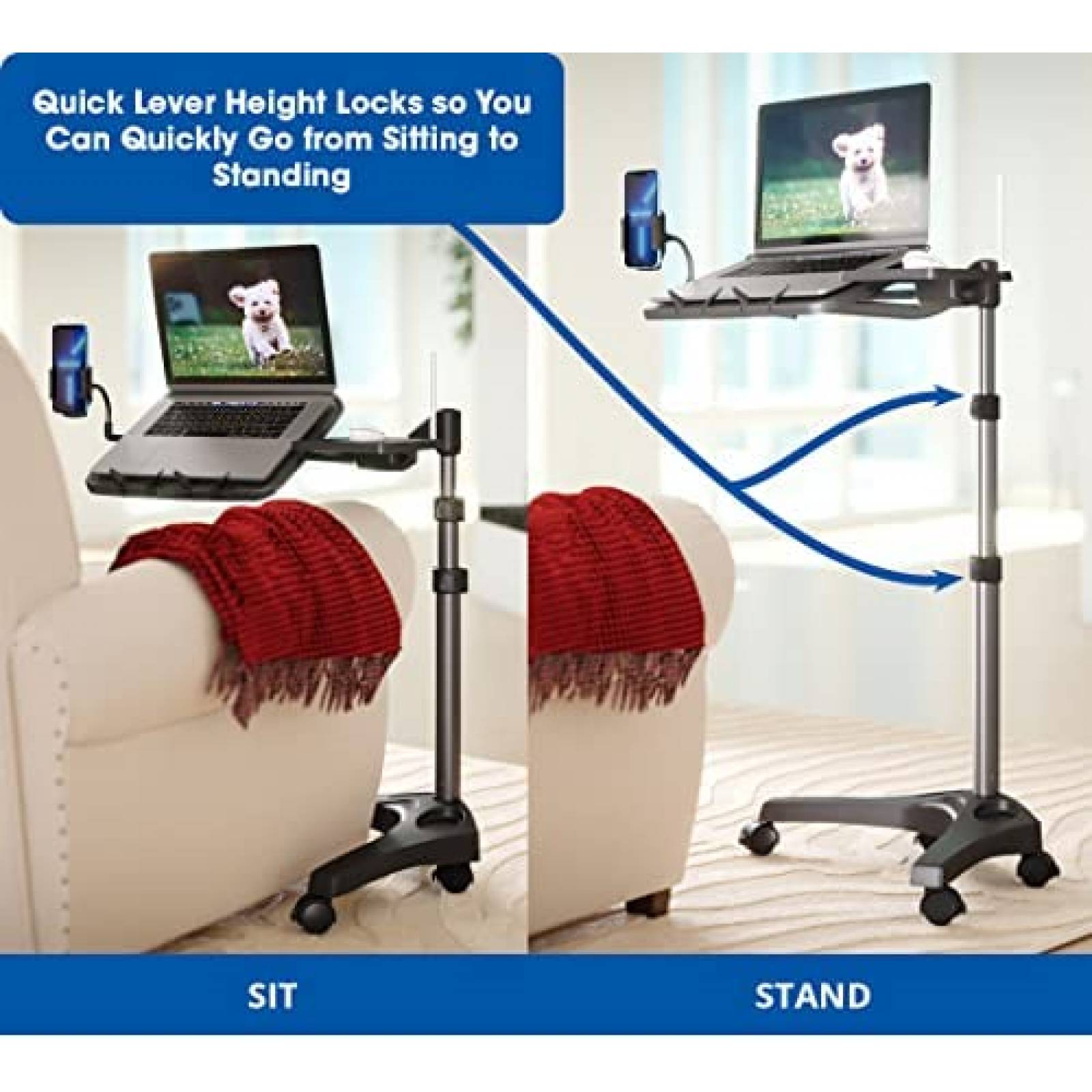 Soporte para Laptop LEVO G2 V16 + Bandeja para Raton -Negro