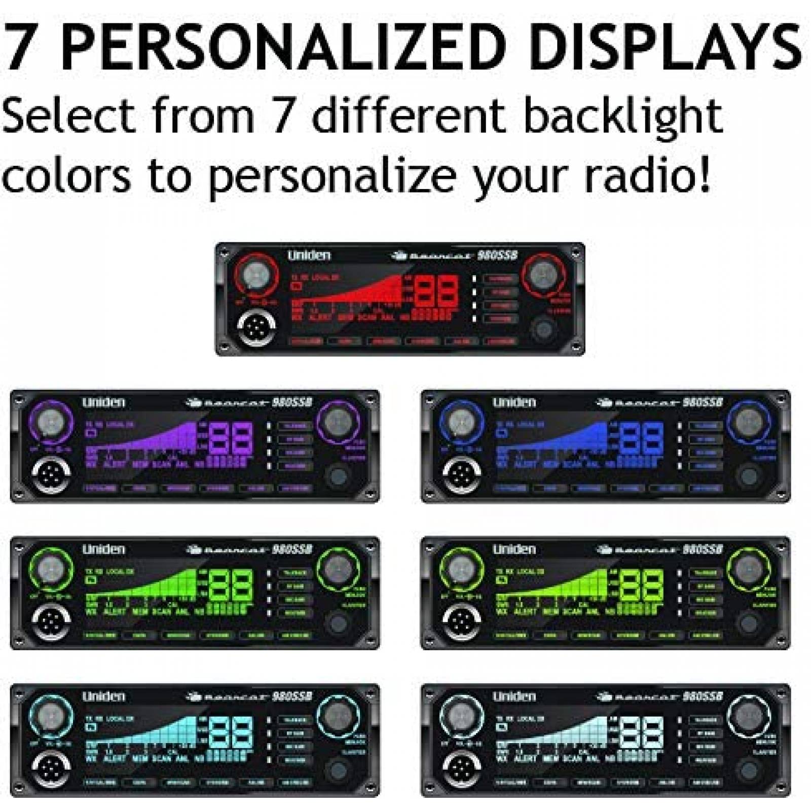 Radio SSB CB Uniden BEARCAT 980 Digital 40 Canales LCD