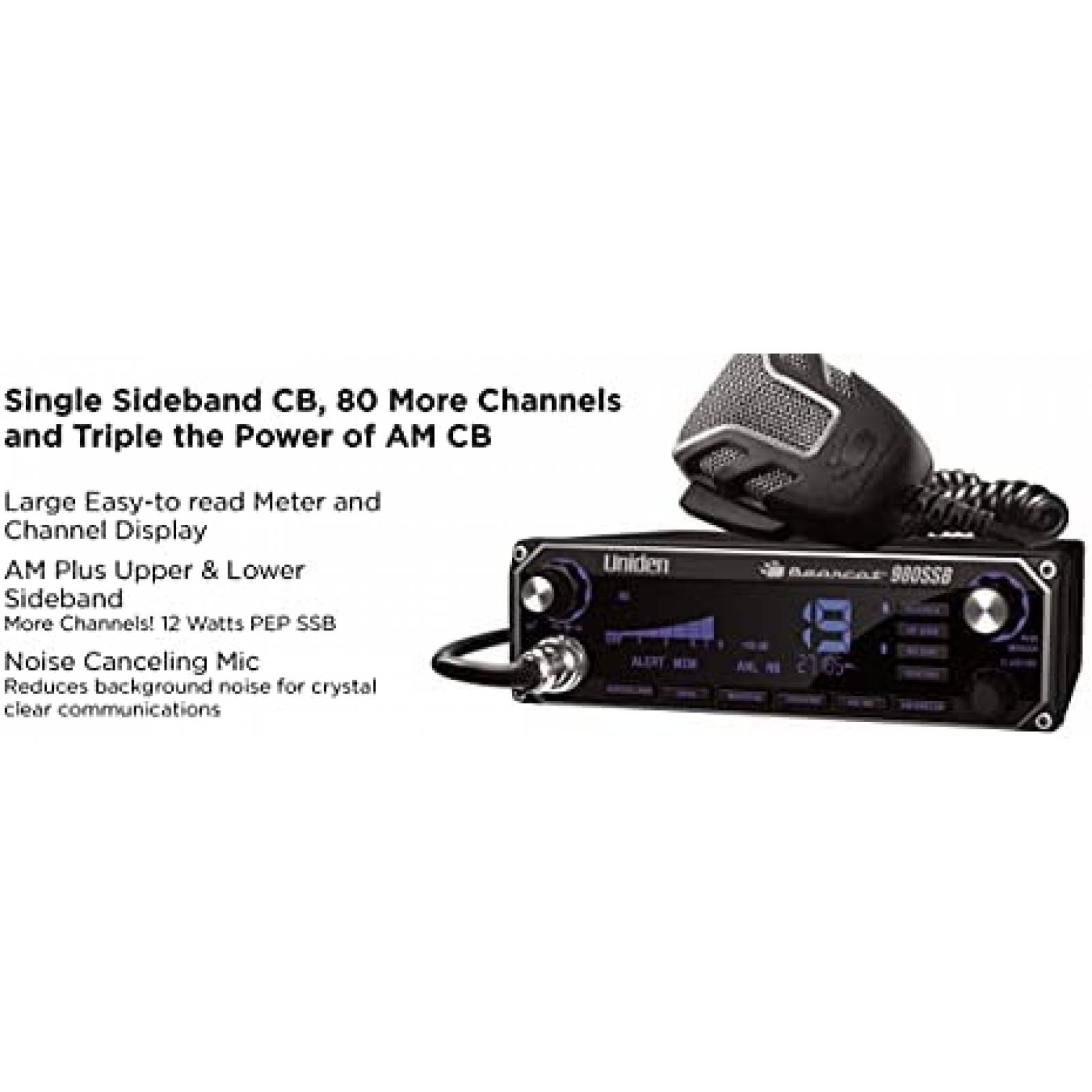 Radio SSB CB Uniden BEARCAT 980 Digital 40 Canales LCD