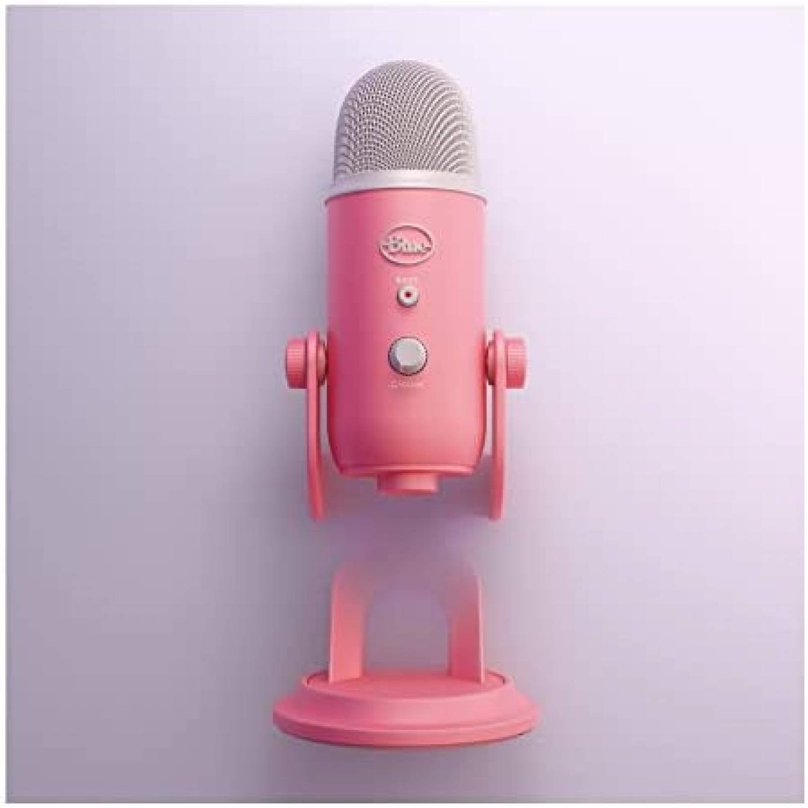 Kit Microfono Yeti Blue Con Soporte Filtro y Audifonos -Rosa