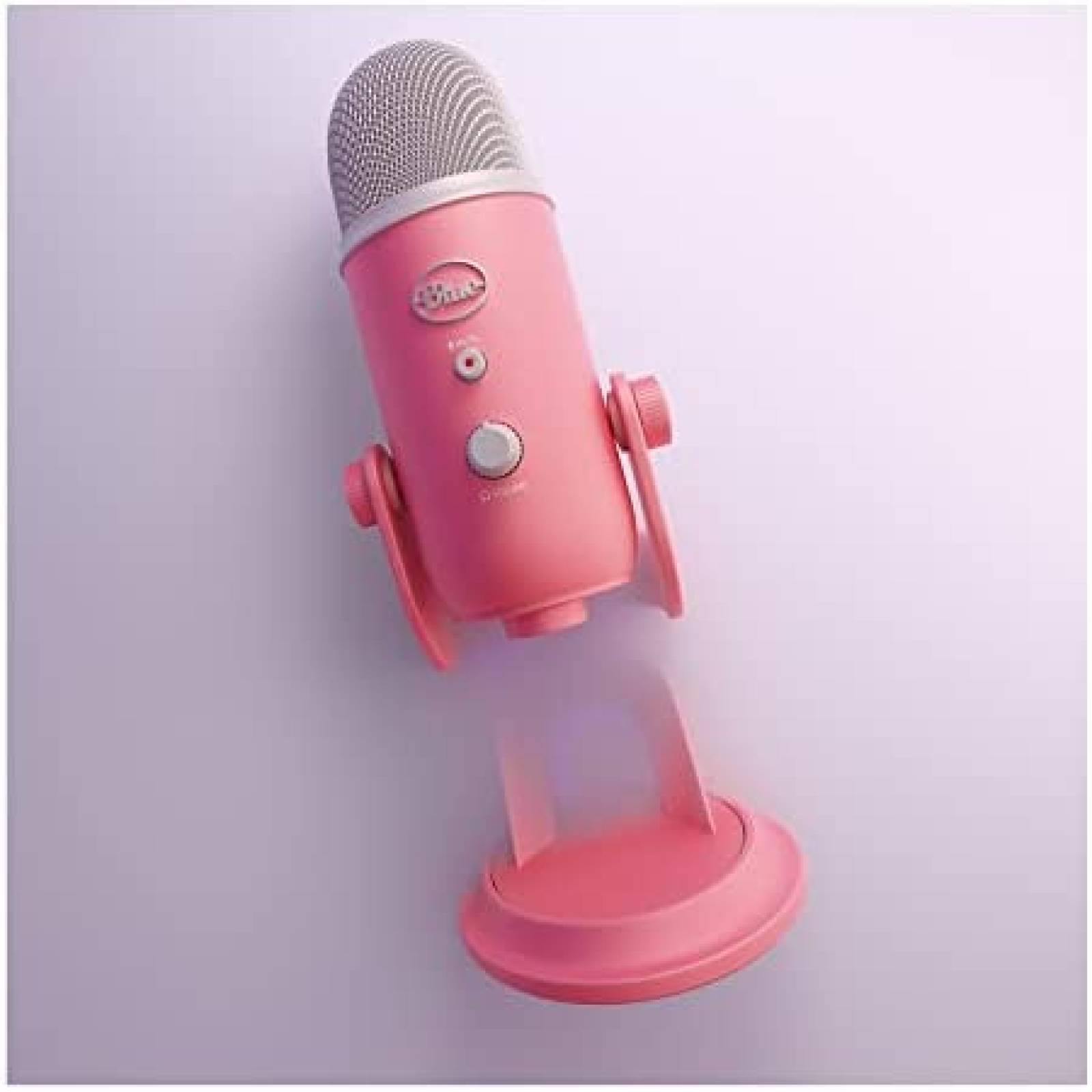 Kit Microfono Yeti Blue Con Soporte Filtro y Audifonos -Rosa