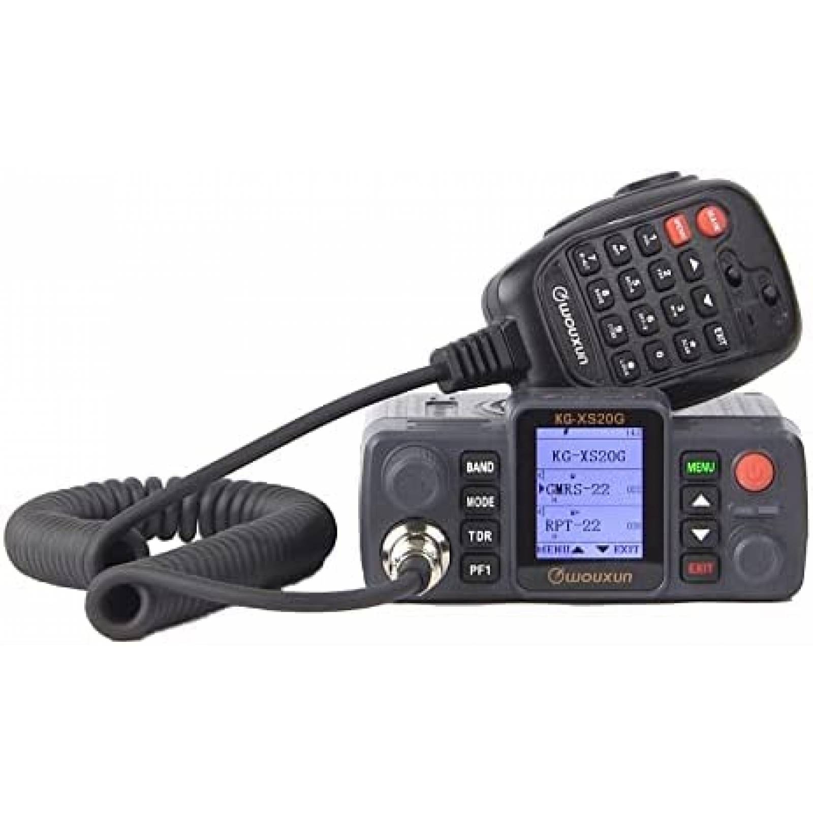 Radio Wouxun KG-XS20G 2 vias 20W GMRS para Vehiculo -Negro
