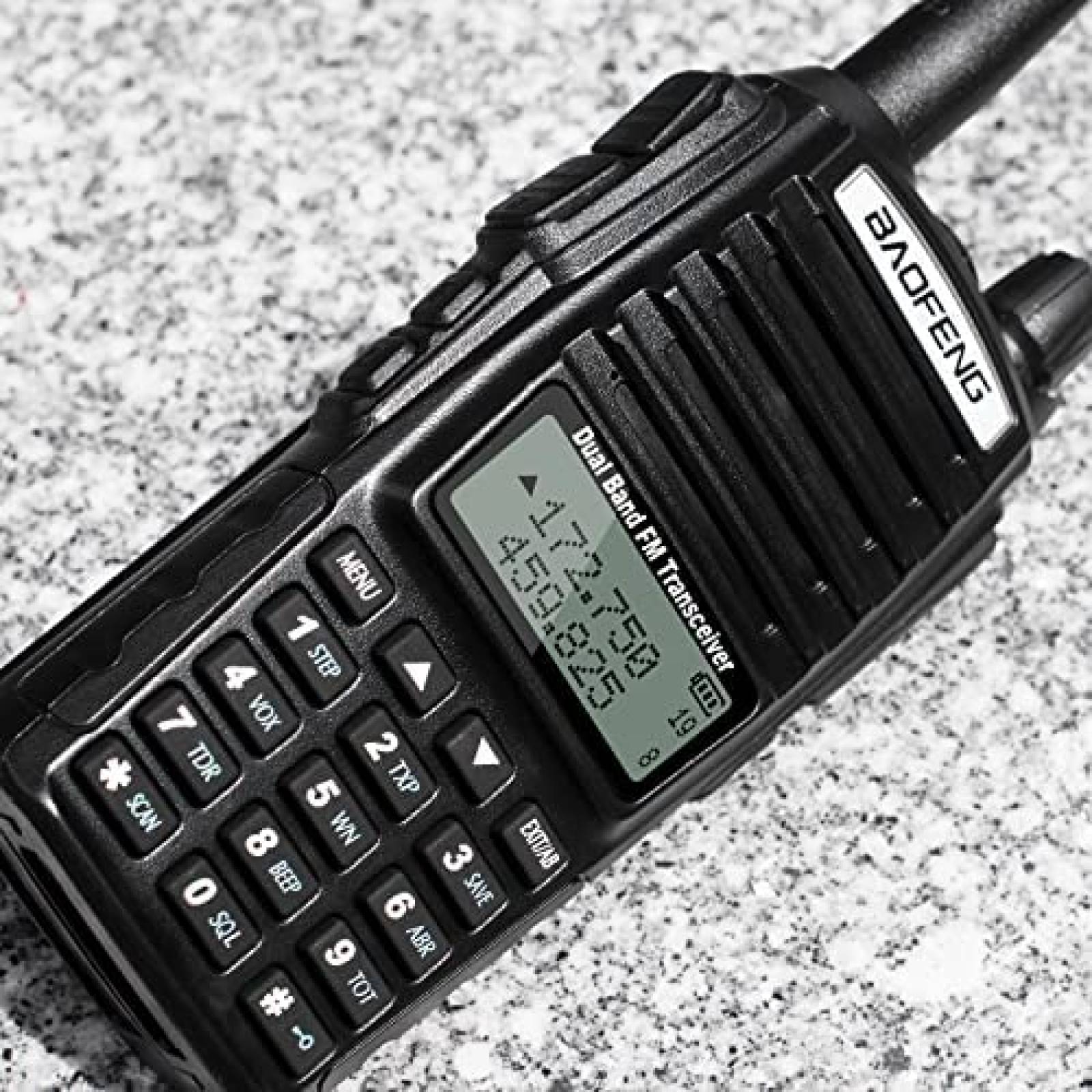 Radios BAOFENG UV-82 2 Canales UHF VHF 2 Piezas -Negro