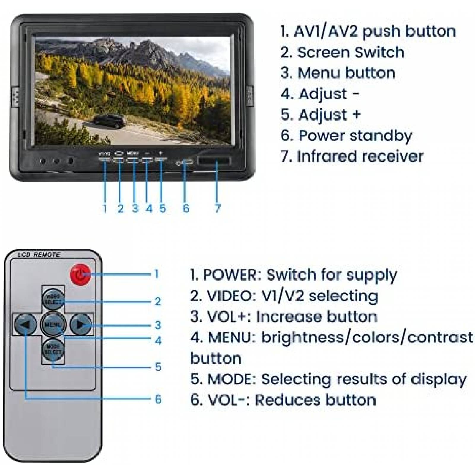 Camara de Reversa Anina Para Dodge Ram 1500 2500 3500 -Negro