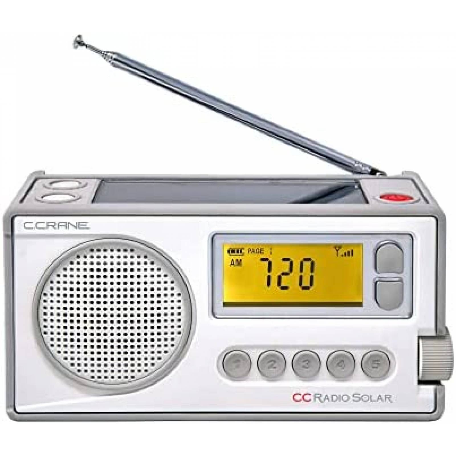 Radio Solar Portatil de Emergencia C.Crane AM FM Manivela