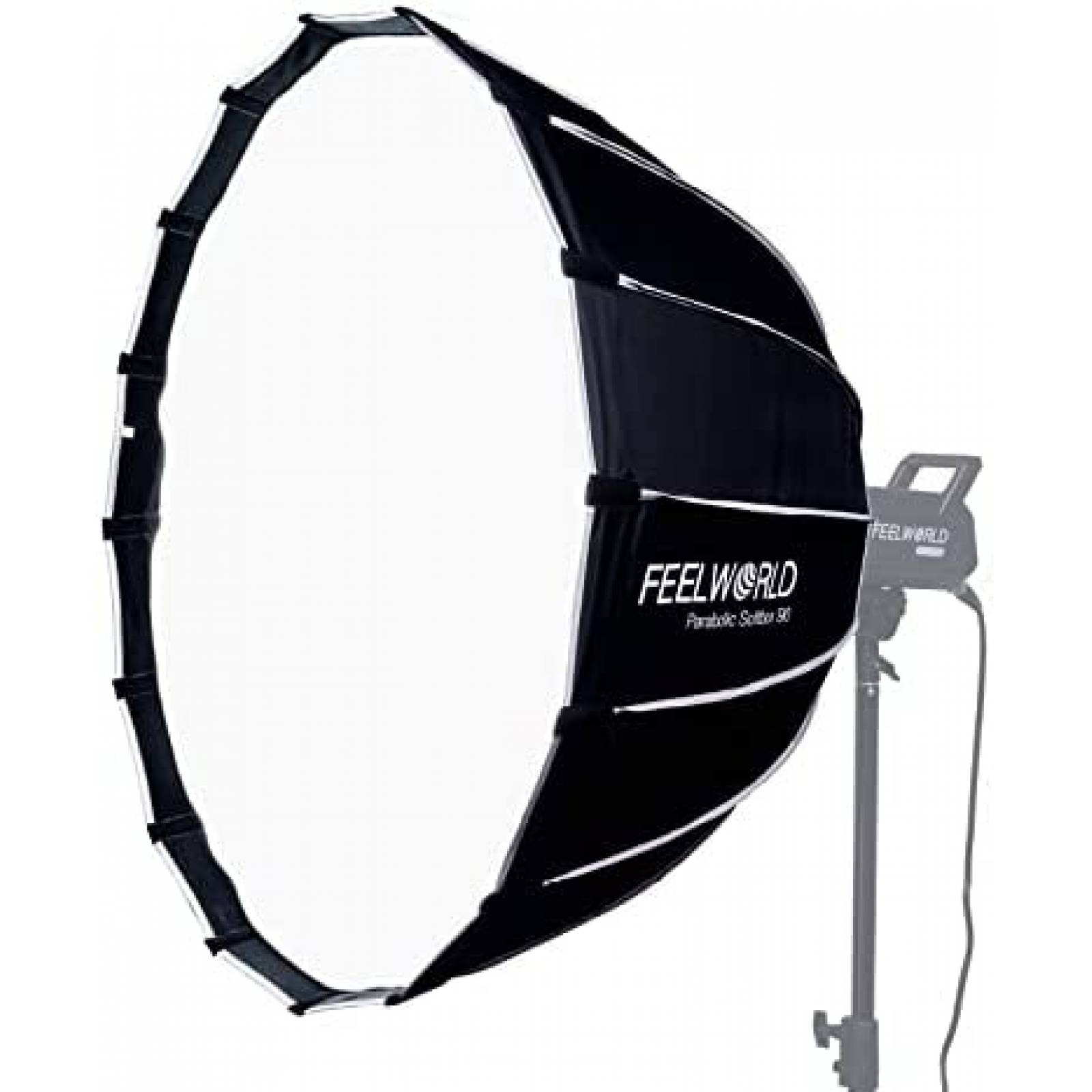 Luz de Fotografia Feelworld FL125B 125W+Softbox 90cm -Negro