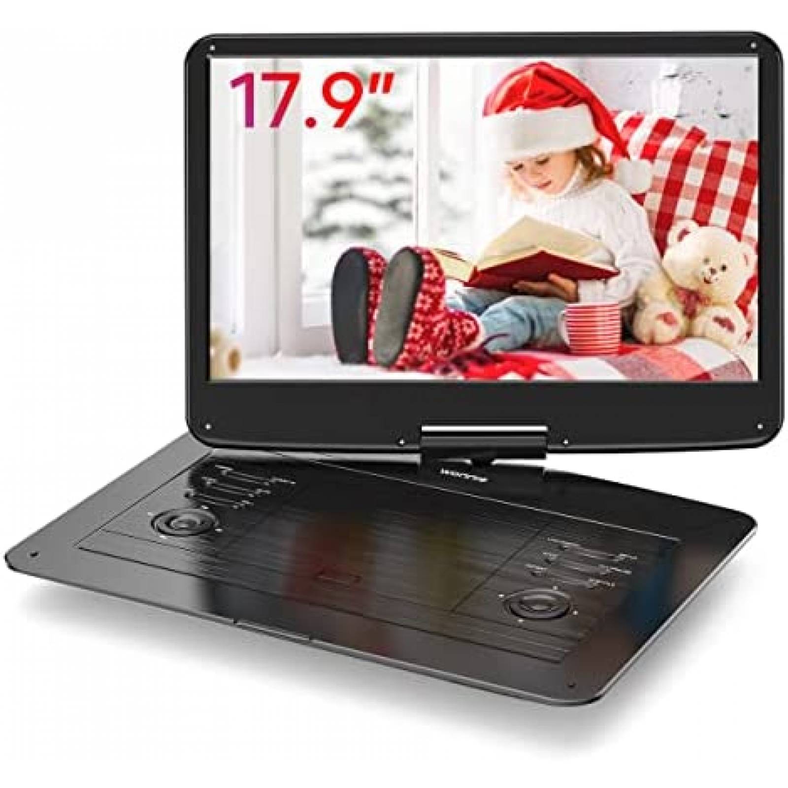 DVD portatil WONNIE 17.9'' Recargable 6 hrs USB/SD Control