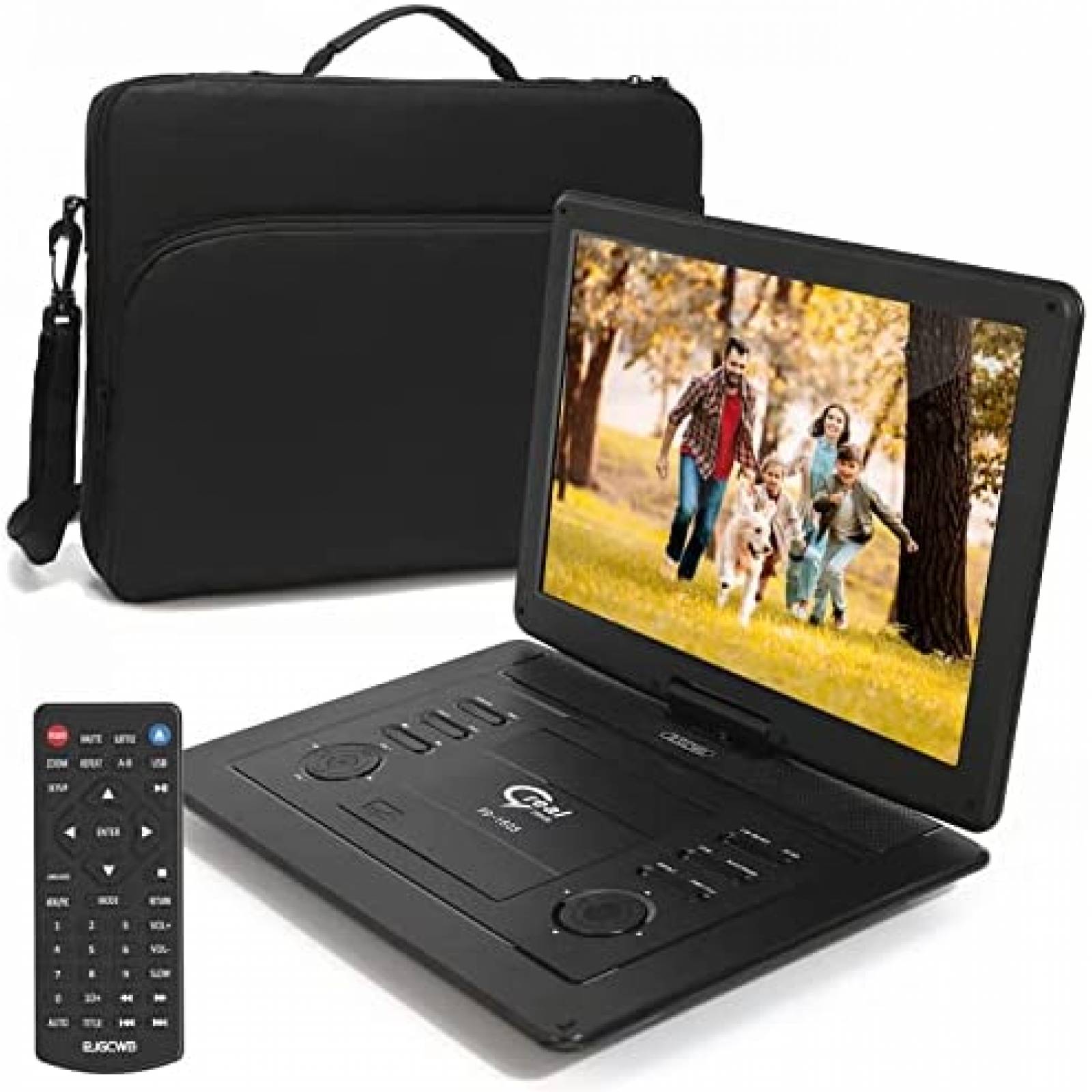 DVD Portatil PJGCWB Multiregion 17.9'' Giratoria USB SD