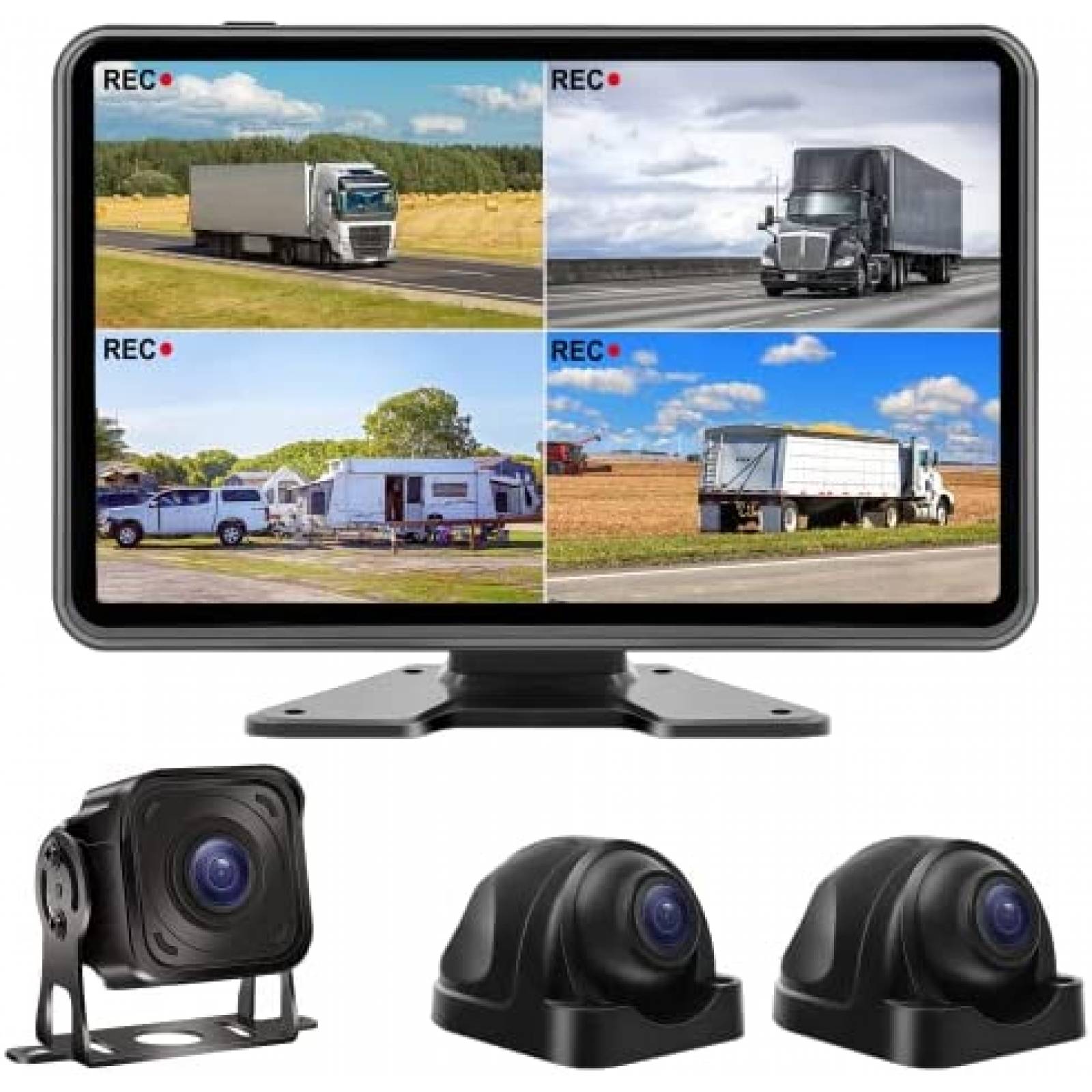 Sistema de Camara Losuudy Con Monitor Para Camion -Negro