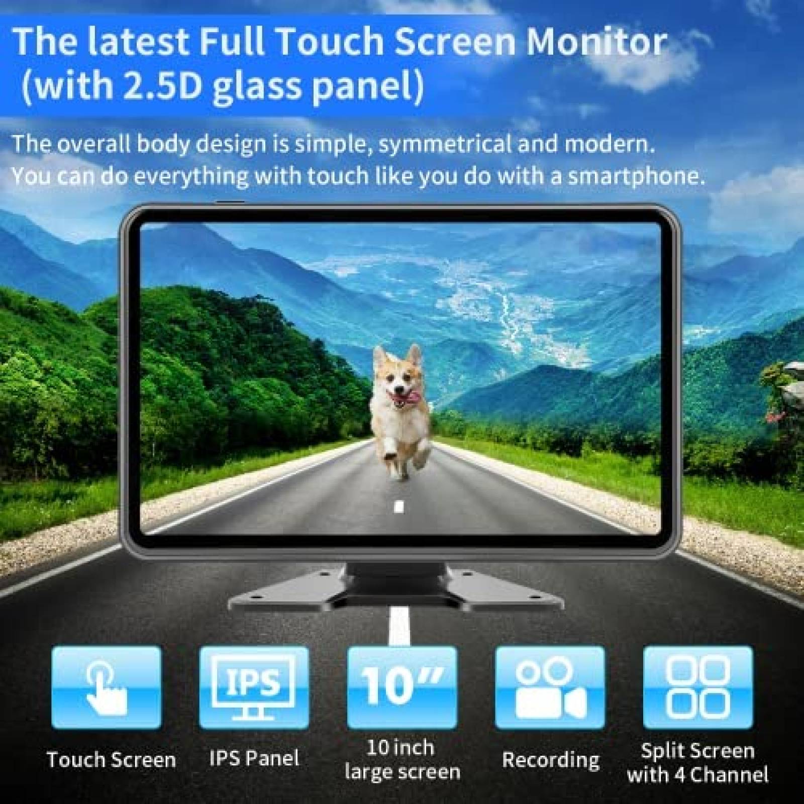 Sistema de Camara Losuudy Con Monitor Para Camion -Negro