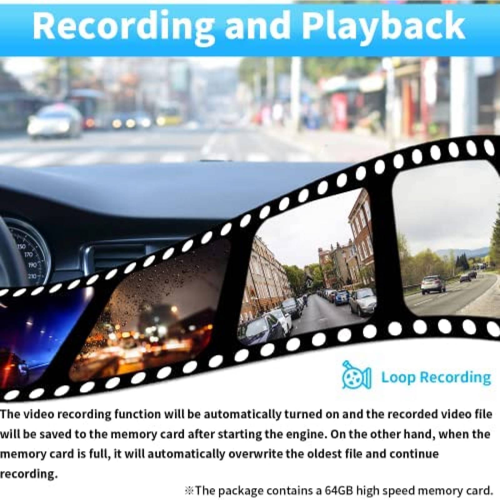 Sistema de Camara Losuudy Con Monitor Para Camion -Negro