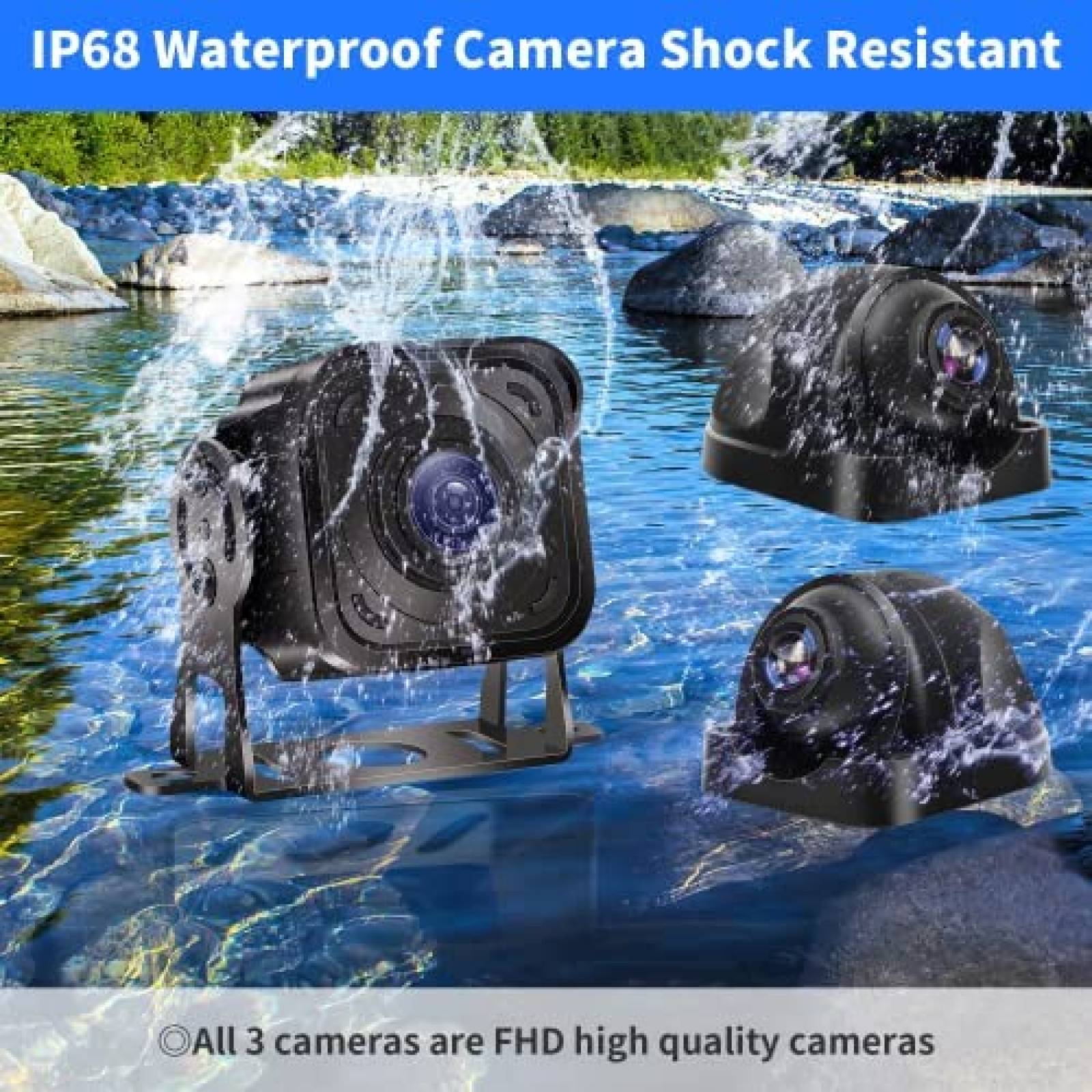 Sistema de Camara Losuudy Con Monitor Para Camion -Negro