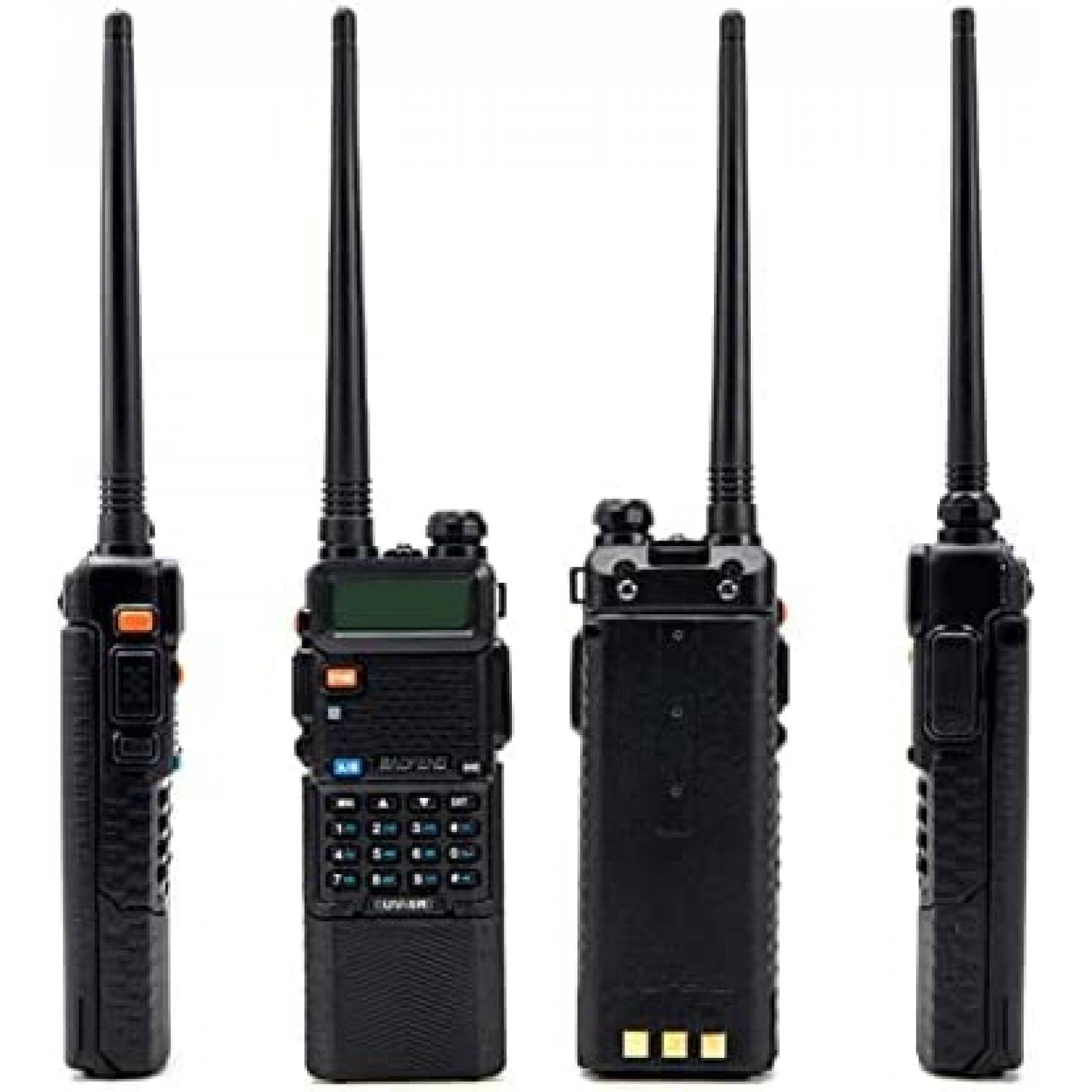 Radio Baofeng UV-5R 2 Vias VHF UHF 3800mAh Paquete 6 -Negro