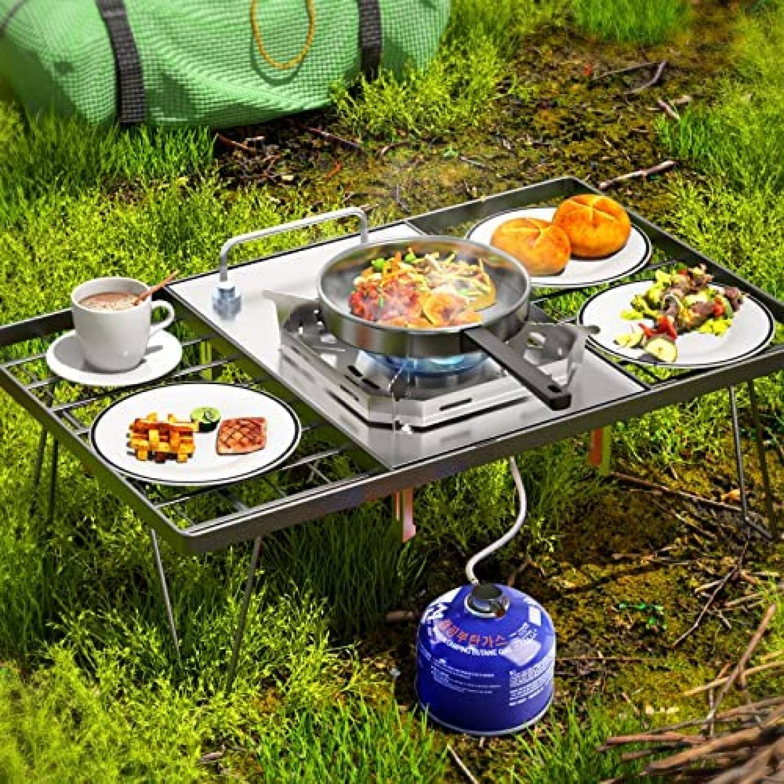 Estufa Portatil LASIEYO de 7500W para Acampar -Gris