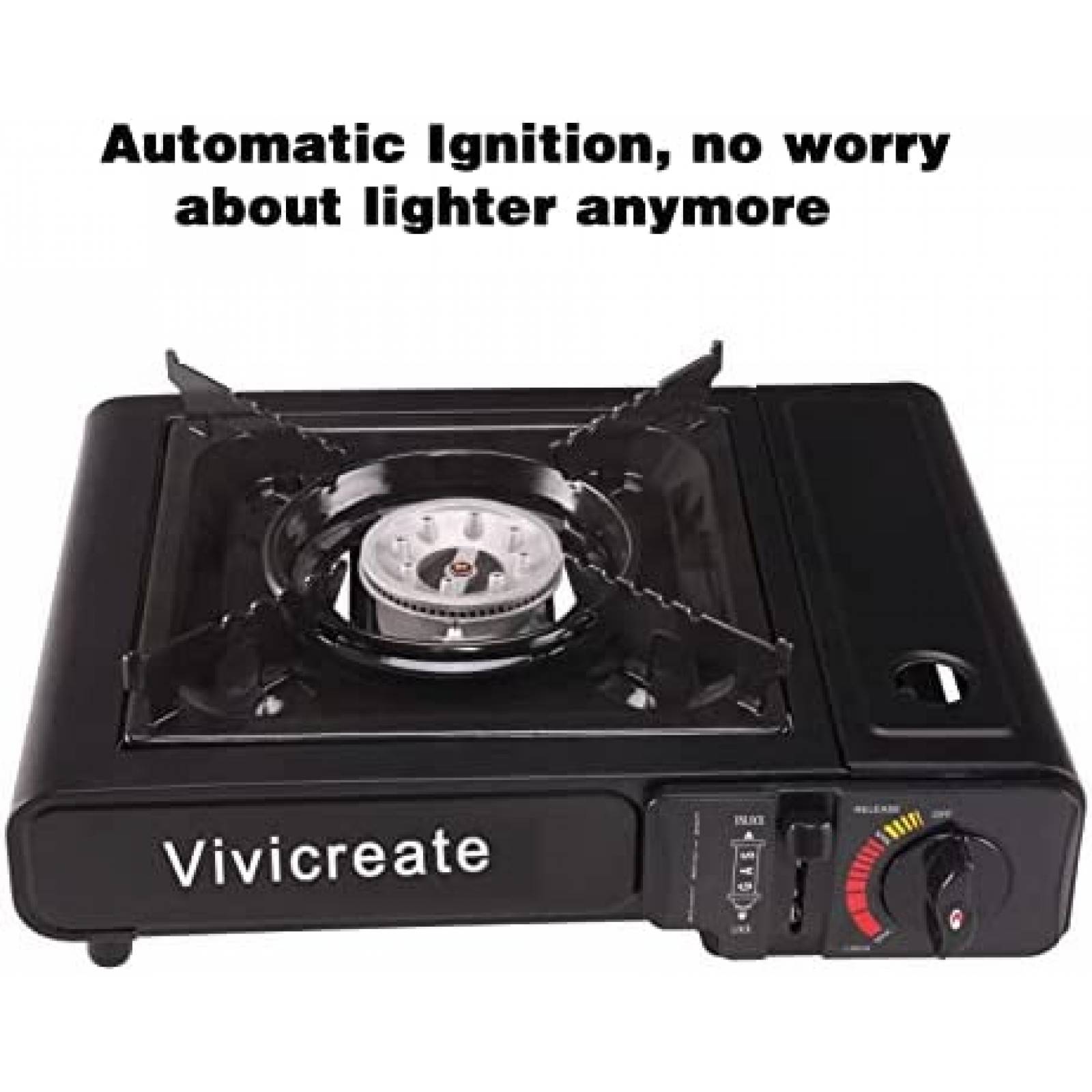 Estufa para Campamento Vivicreate de 8500 BTU -Negro