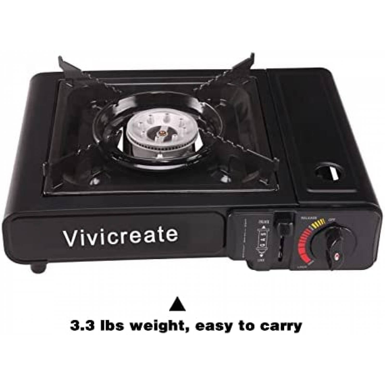 Estufa para Campamento Vivicreate de 8500 BTU -Negro