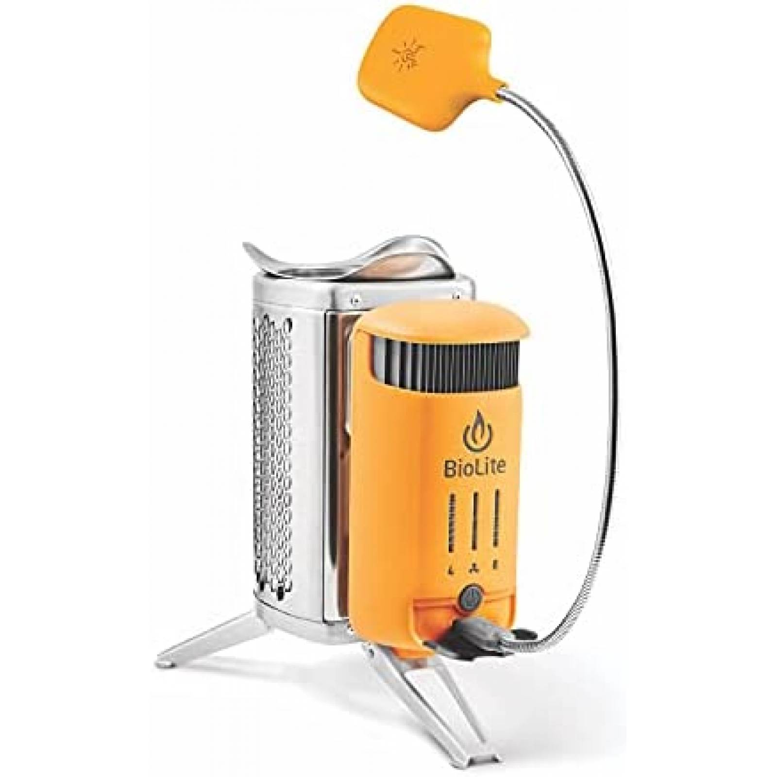 Estufa para Campamento BioLite con Cargador USB -Naranja