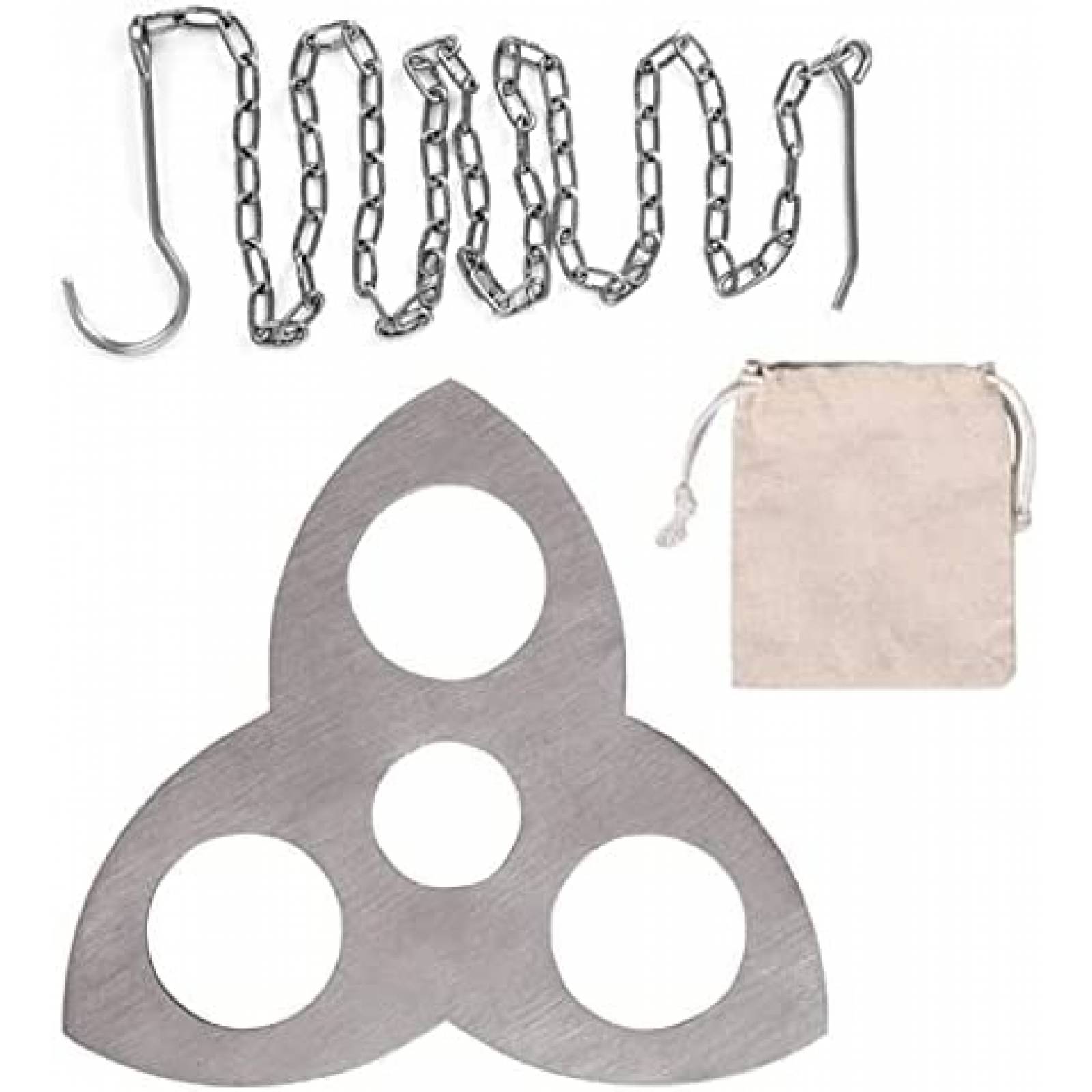 Herramienta Triangular Tripode para Acampar MOOLIGIRL -Plata