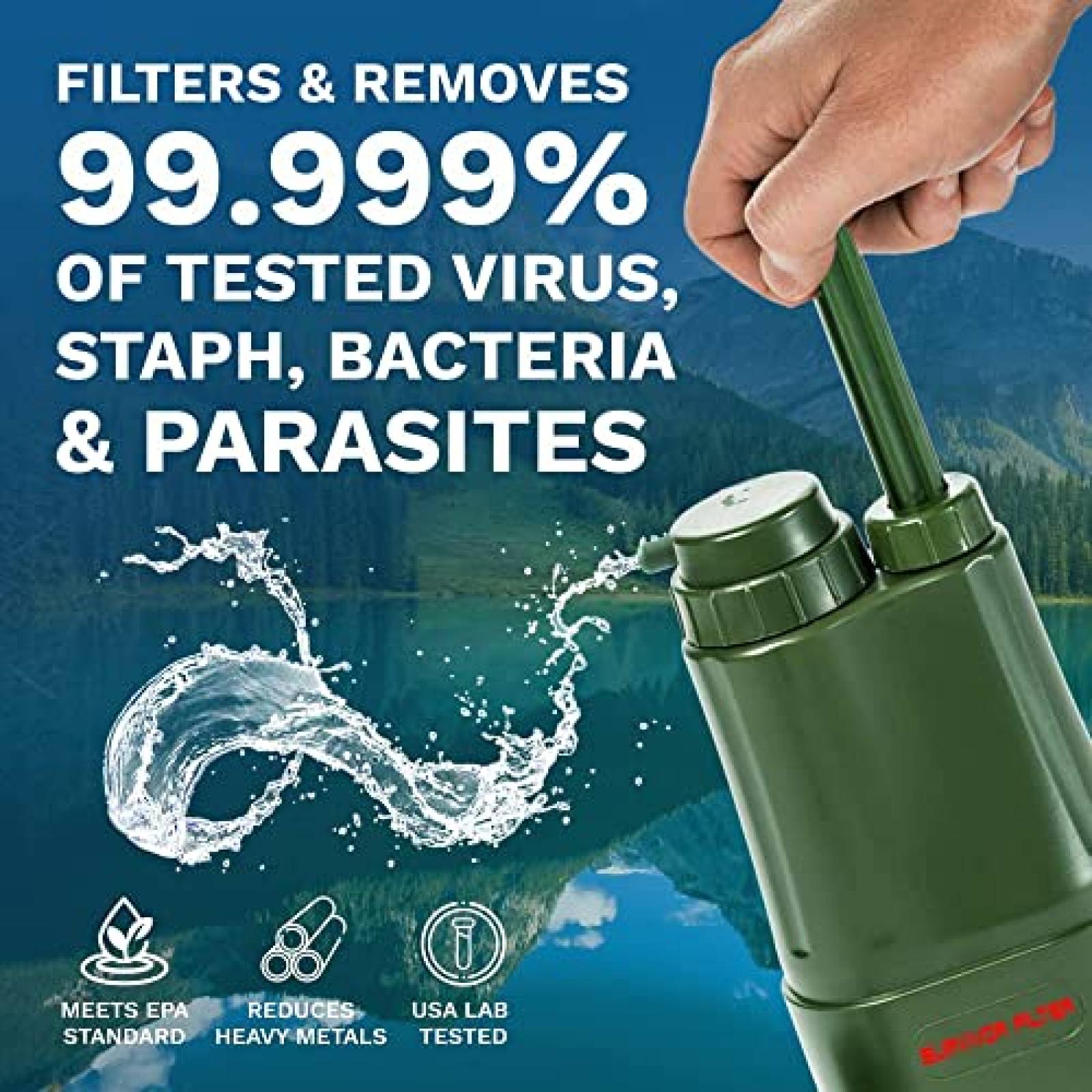 Kit Filtro Agua Survivor Filter PRO Extender Series -Verde