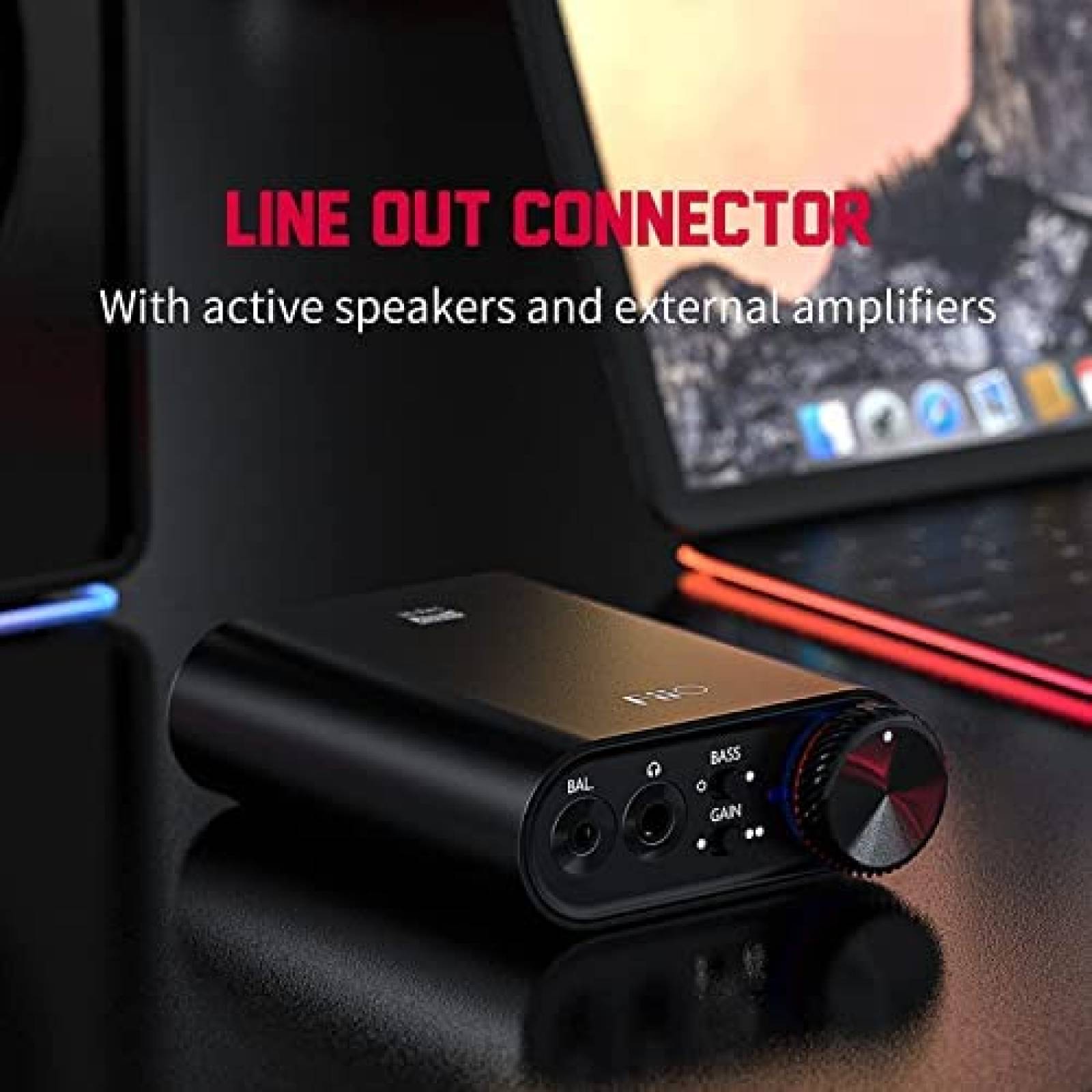 Amplificador Portátil FiiO NEWK3 Hifi 384KHz USB C -Negro