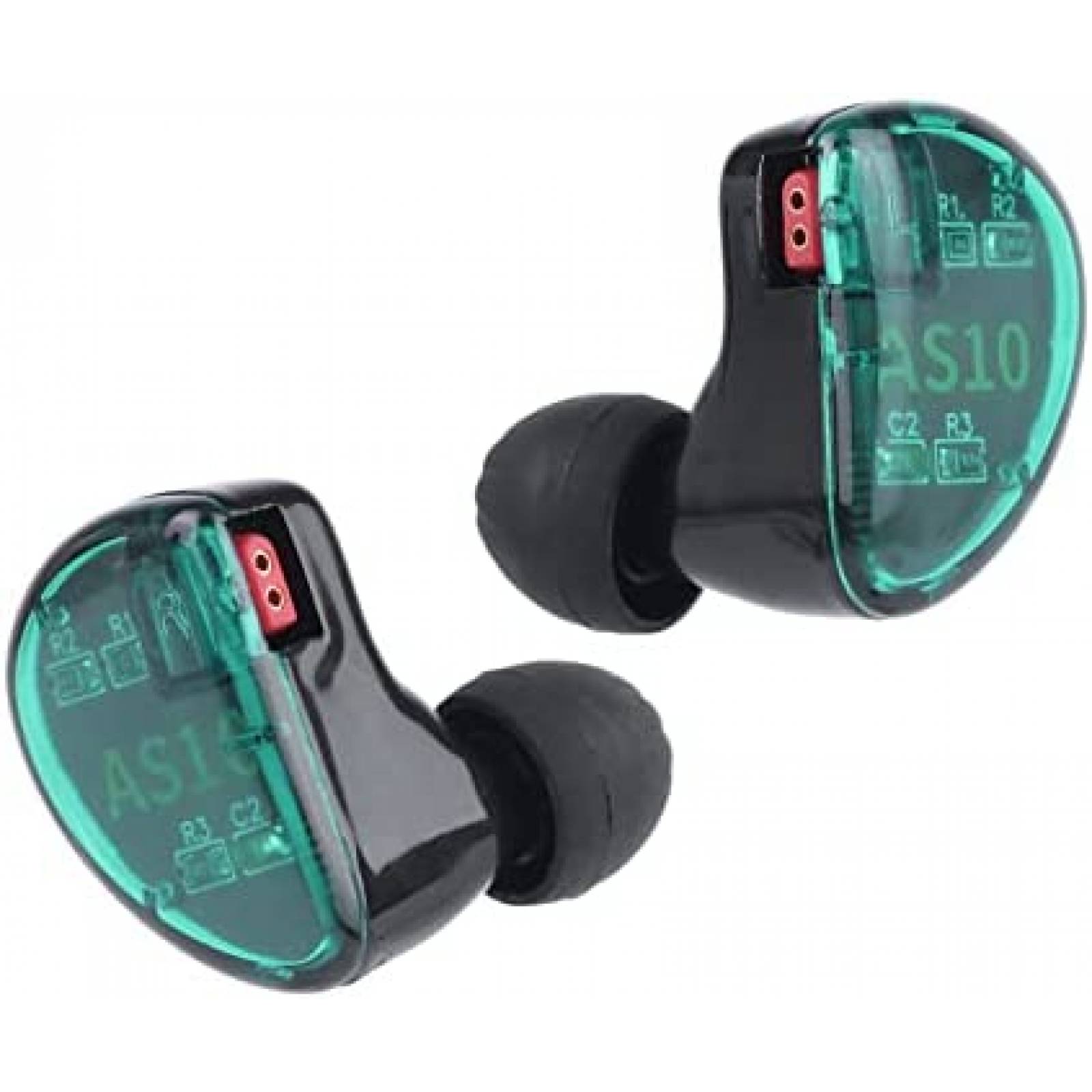 Audifonos KZ AS10 0.75mm Sonido HiFi Estereo -Verde