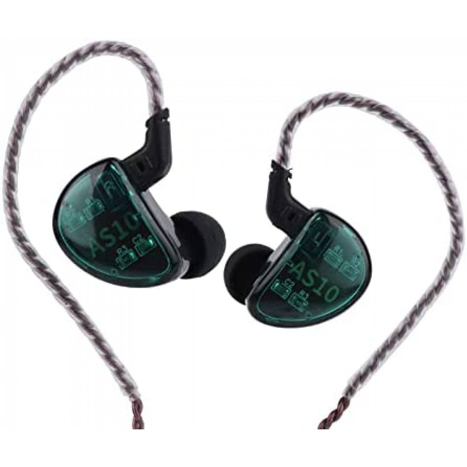 Audifonos KZ AS10 0.75mm Sonido HiFi Estereo -Verde