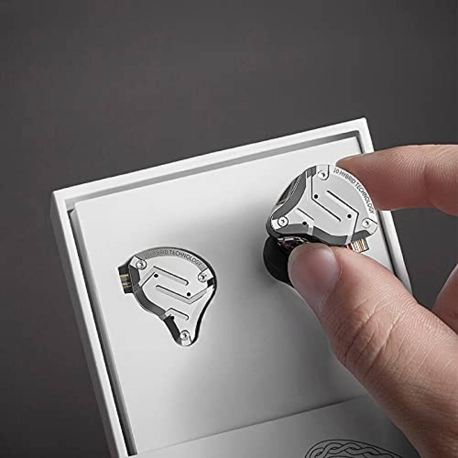 Audifonos KZ ZS10 Pro Sonido HiFi Diseño Ergonomico Plateado