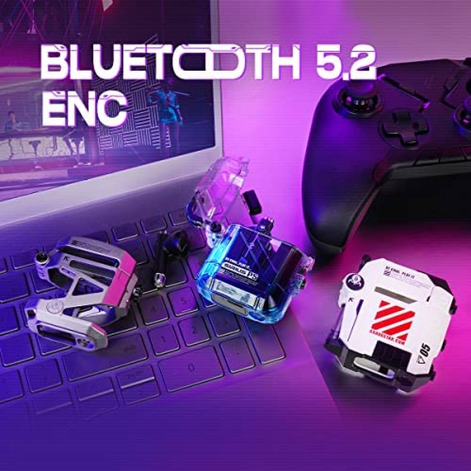 Audifonos Inalambricos G GravaStar P5 RGB+Accesorios -Negro