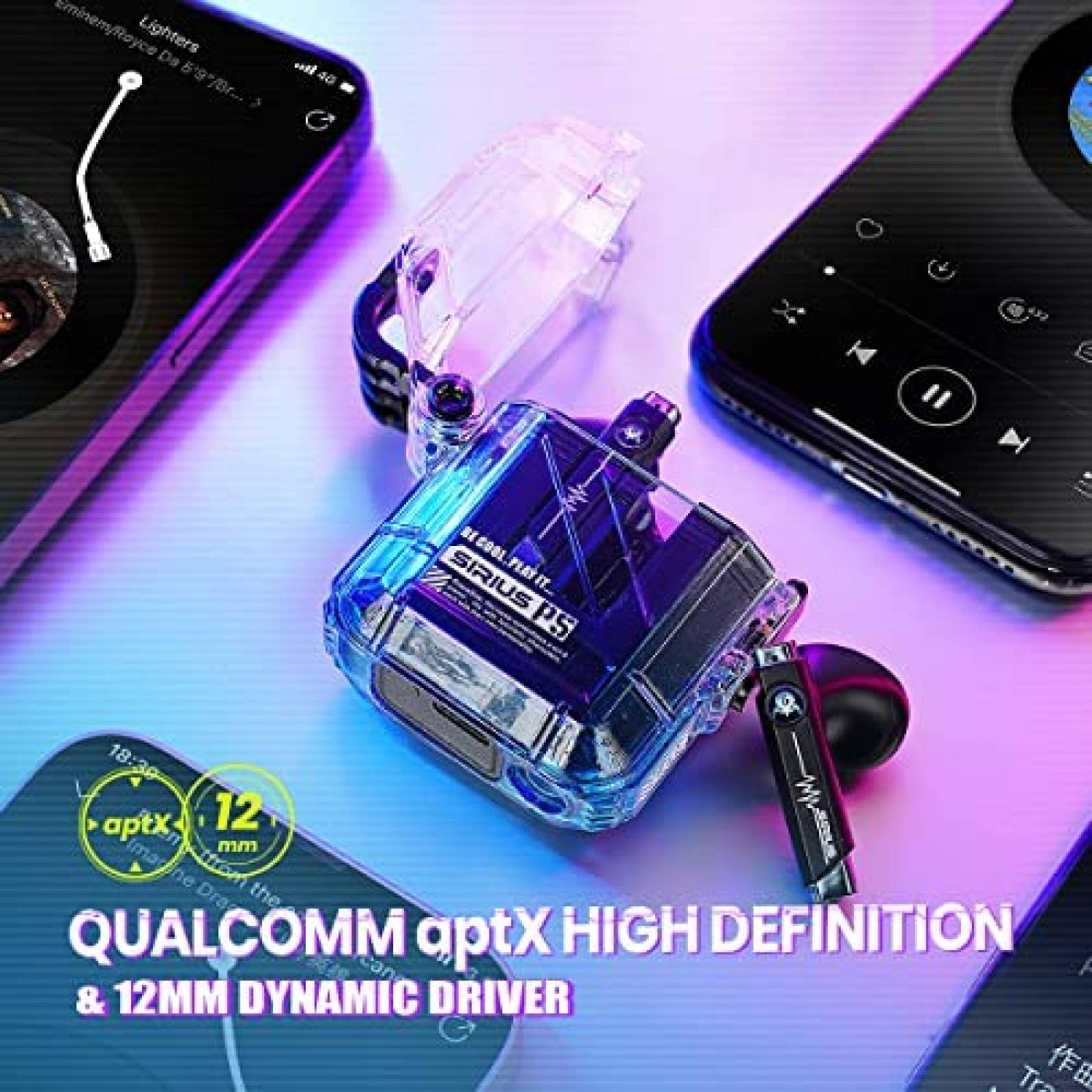 Audifonos Inalambricos G GravaStar P5 RGB+Accesorios -Negro