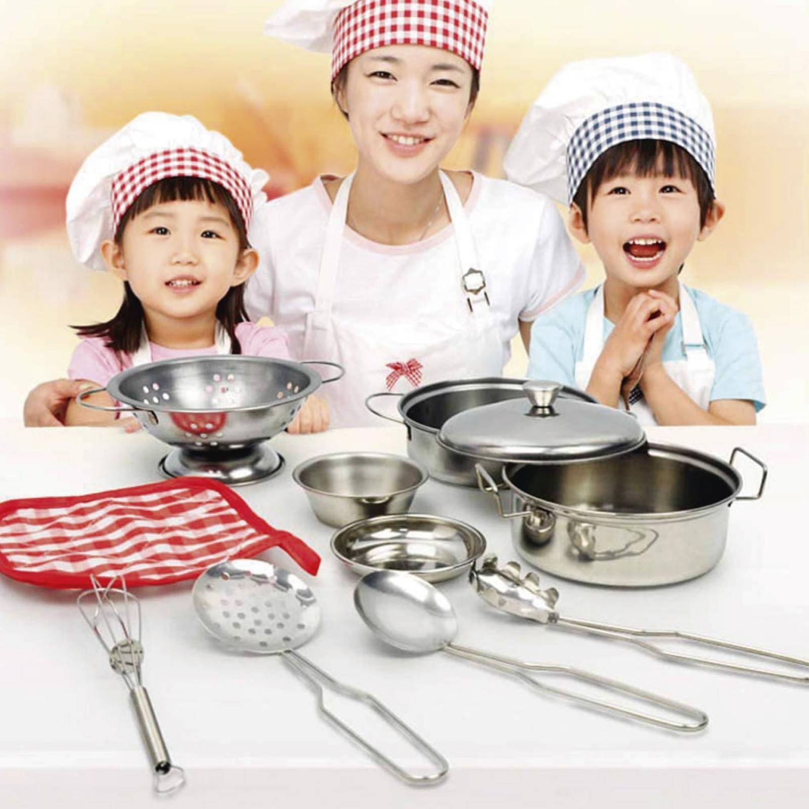 Juego De Cocina Kids Set Juguete De Cocina 11 Piezas 