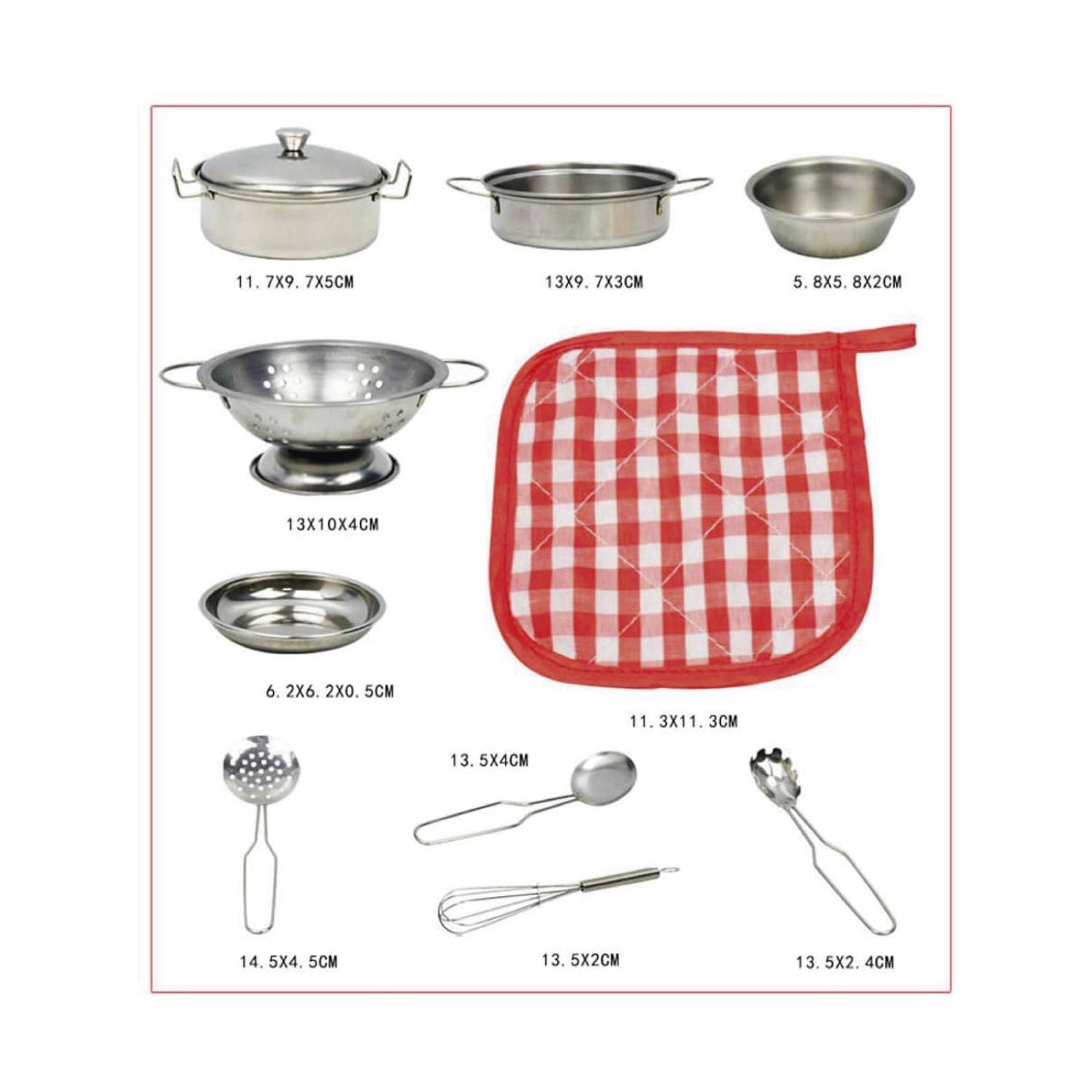 Juego De Cocina Kids Set Juguete De Cocina 11 Piezas 