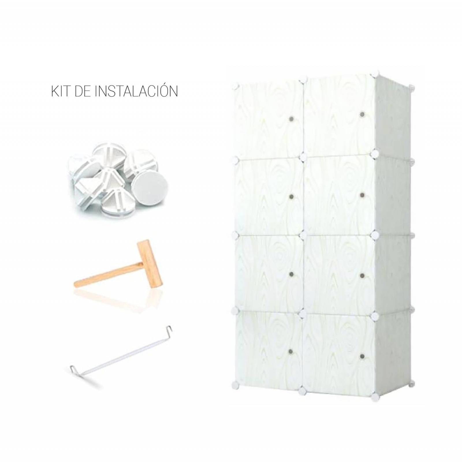 Perchero Organizador de Ropa Closet Hogar de Metal - Blanco — Electroventas