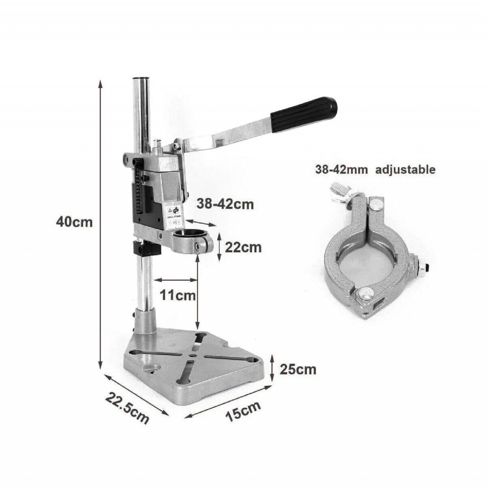Soporte Vertical Para Taladro 60 Mm Madera Metal Y Plástico