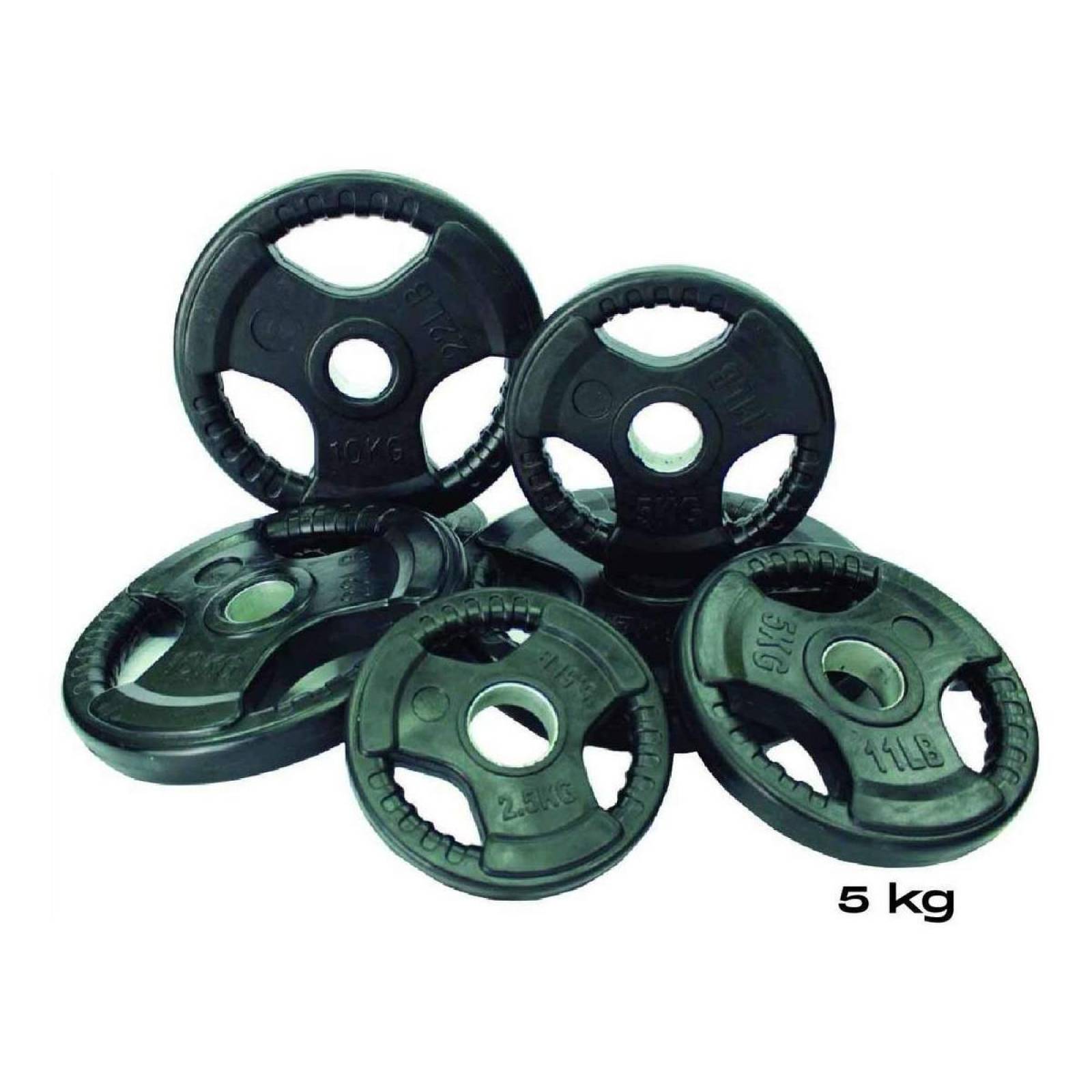 Set De 2 Discos Olímpicos 5 Kg Cada Uno Para Entrenamiento 