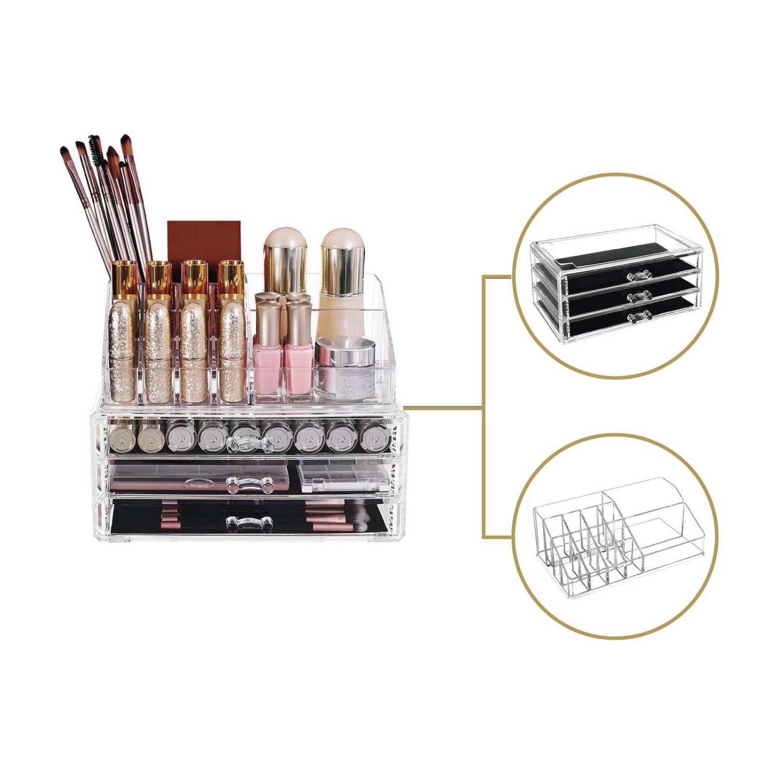 Organizador Para Cosmeticos De Acrilico Maquillaje 