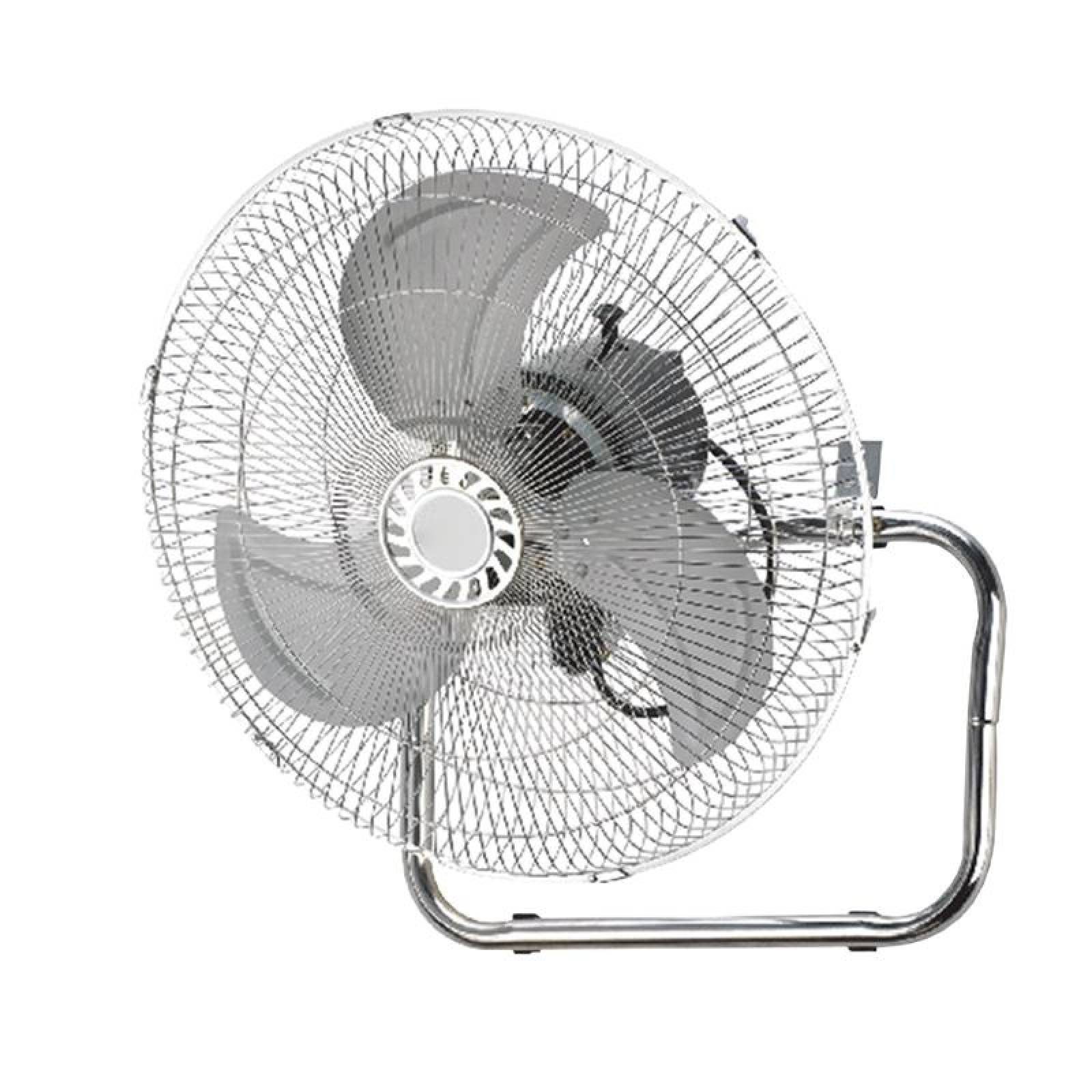 Ventilador 3 en 1 Negro y Cromo 3 Aspas Metal 18" Diámetro 
