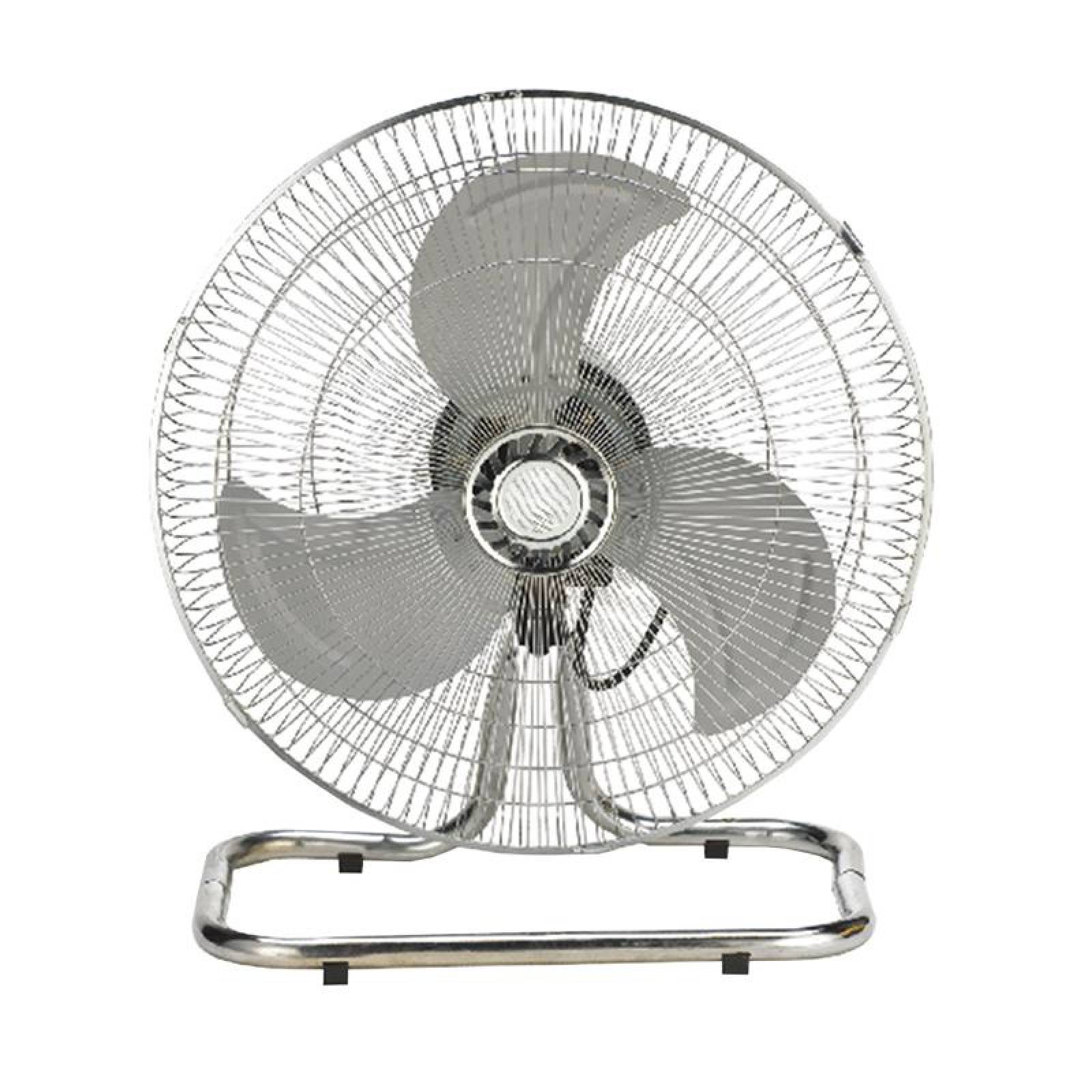 Ventilador 3 en 1 Negro y Cromo 3 Aspas Metal 18" Diámetro 