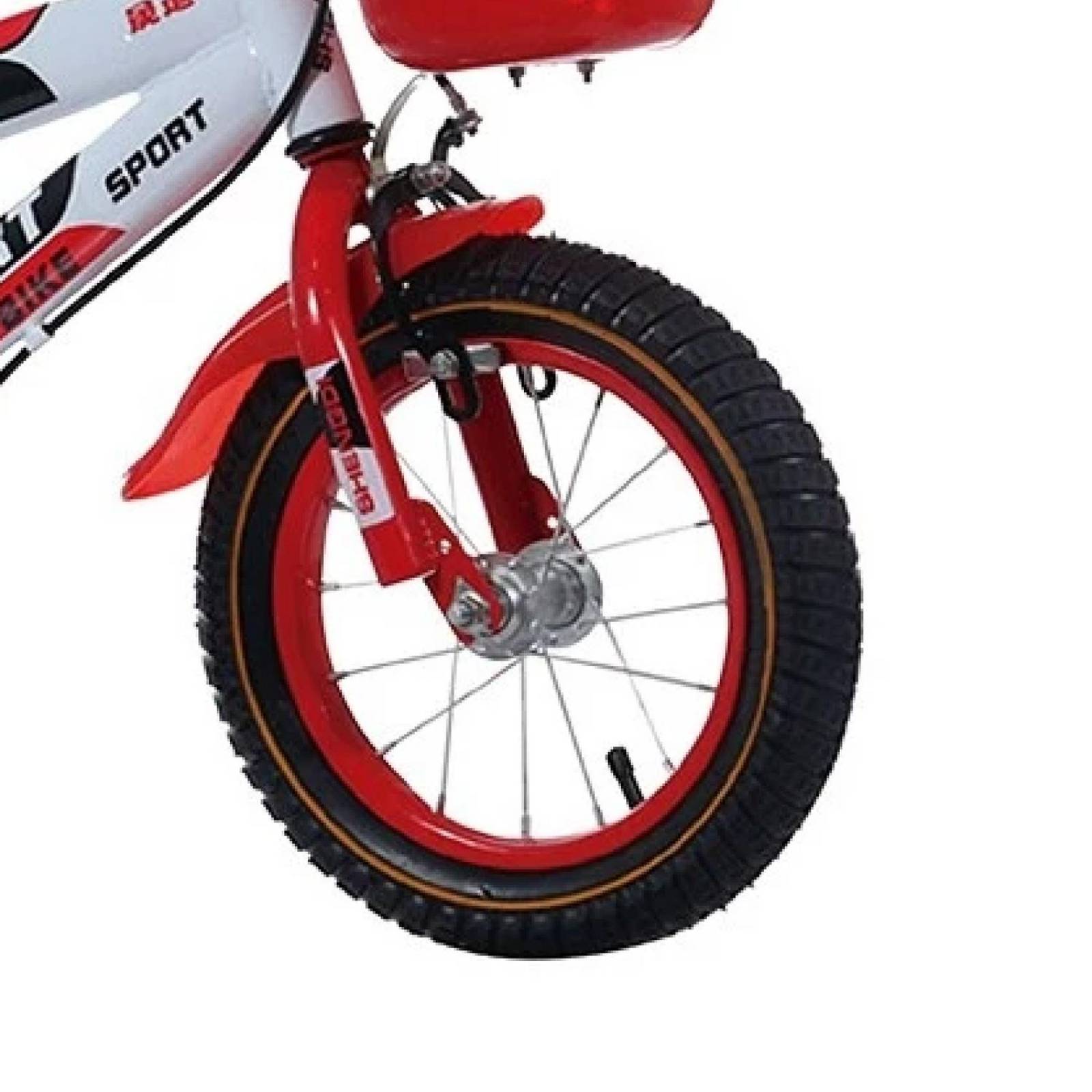 Bicicleta Infantil Rodada 14 C/ Llantas Entrenadoras Canasto Azul Mediano