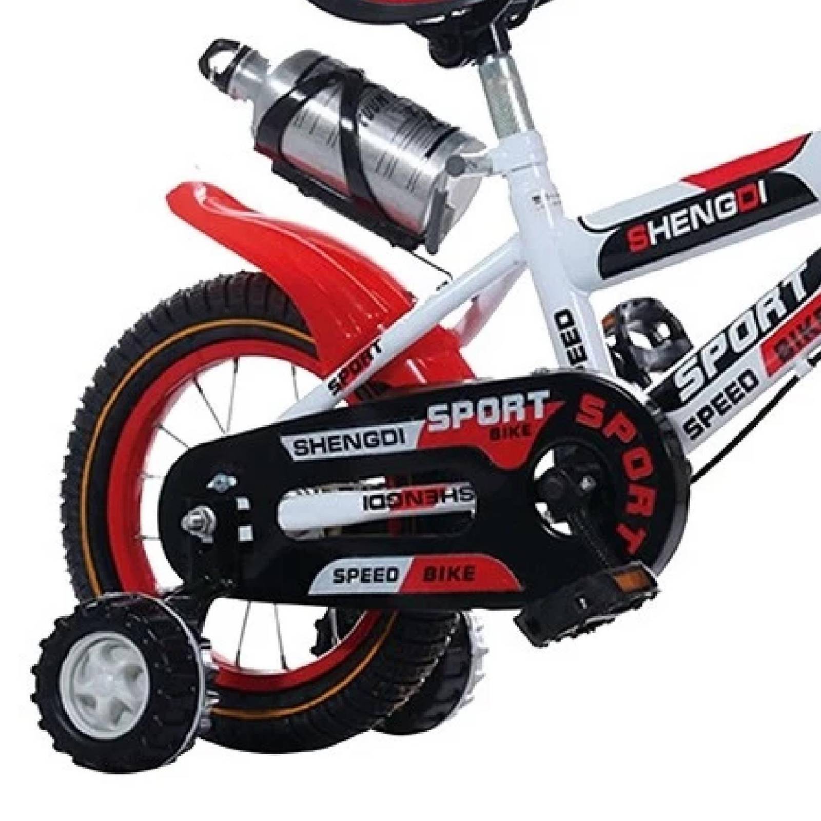 Bicicleta Infantil Rodada 14 C/ Llantas Entrenadoras Canasto Azul Mediano