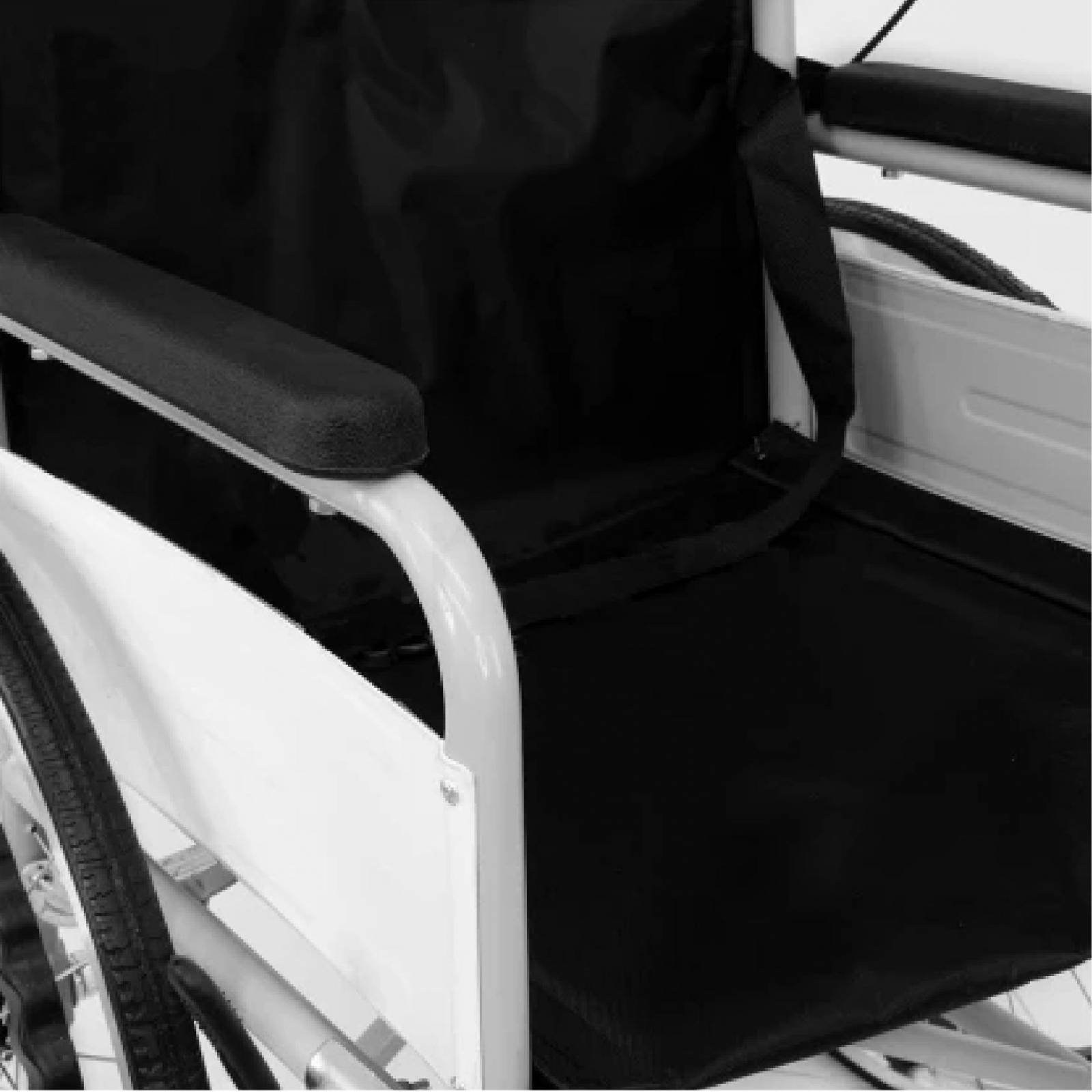 Silla De Ruedas Ligera Plegable Con Descansapies 120 Kg 