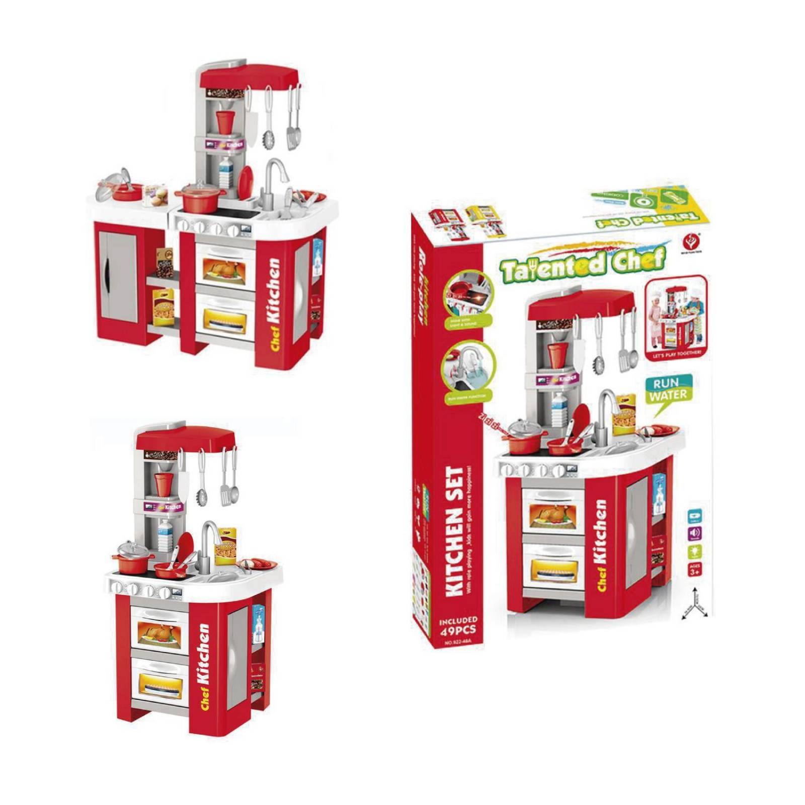 Juguete Cocinita Cocina Infantil Juguete Para Niños Luz Y Sonido 922-48A 