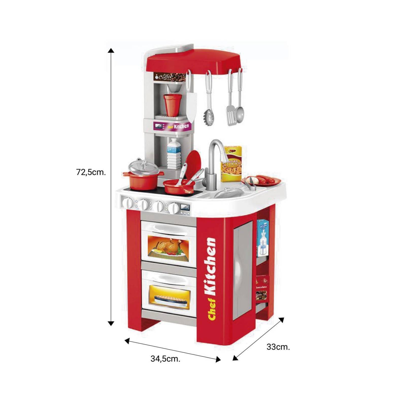 Juguete Cocinita Cocina Infantil Juguete Para Niños Luz Y Sonido 922-48A 