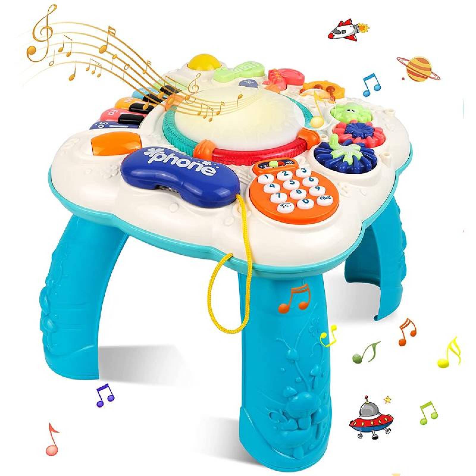 Juguete Mesita De Aprendizaje Musical Mesa Para Bebes