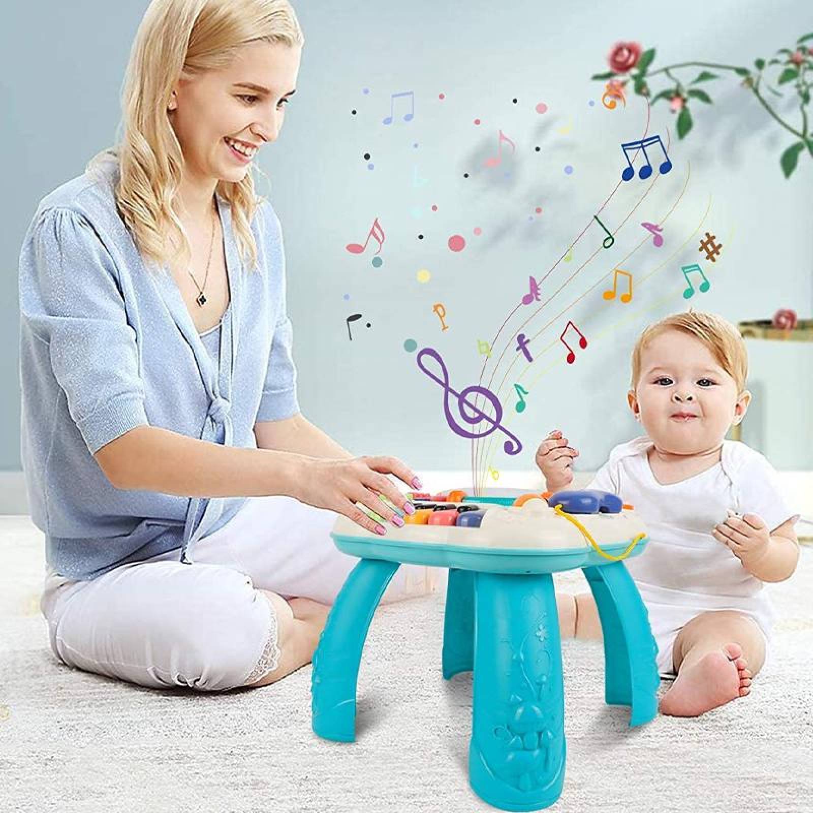 Juguete Mesita De Aprendizaje Musical Mesa Para Bebes 